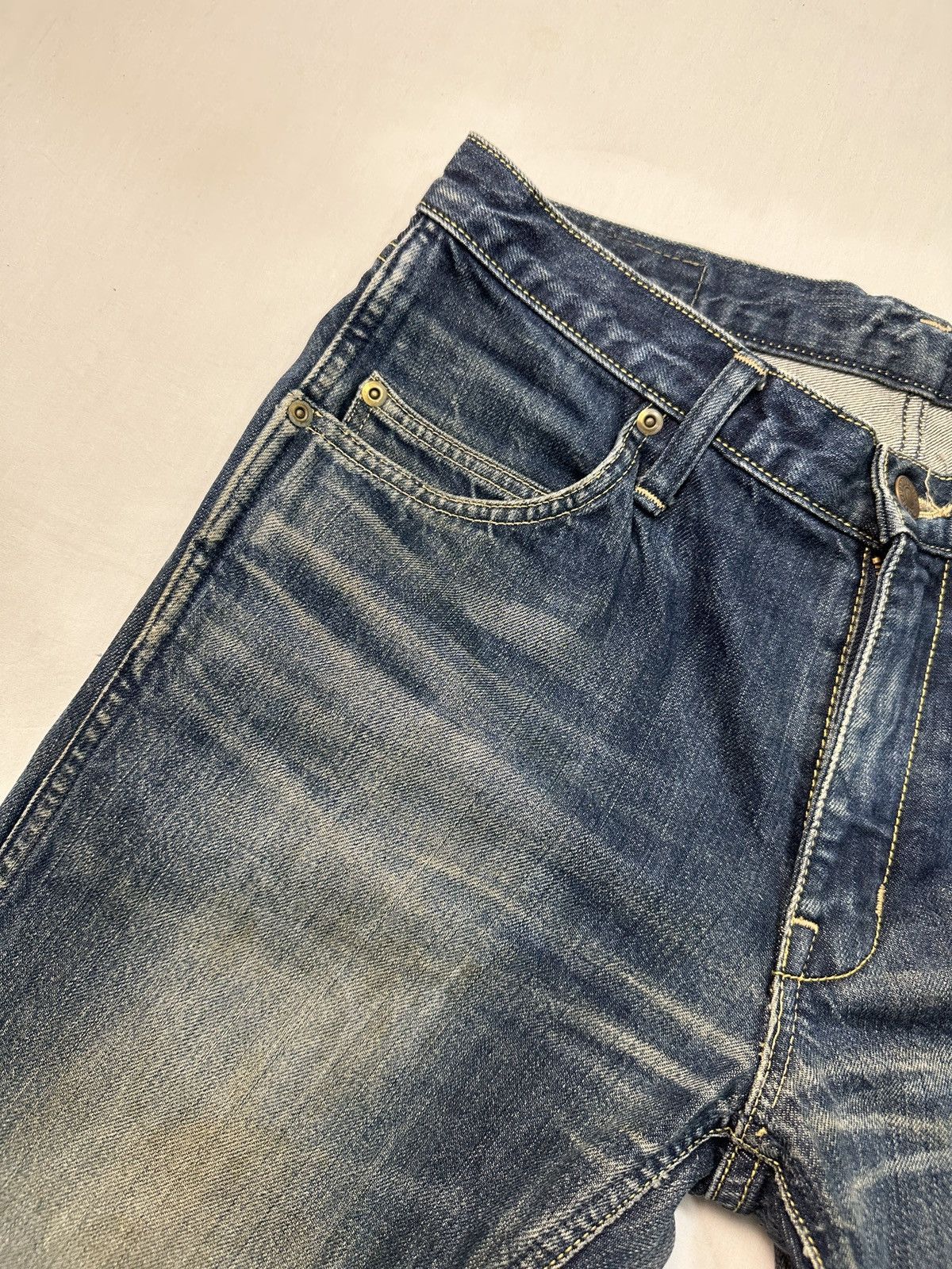 Blue Blue Japan Blue blue Japan HR market raw denim jeans pants Size US 32 / EU 48 - 9 Thumbnail