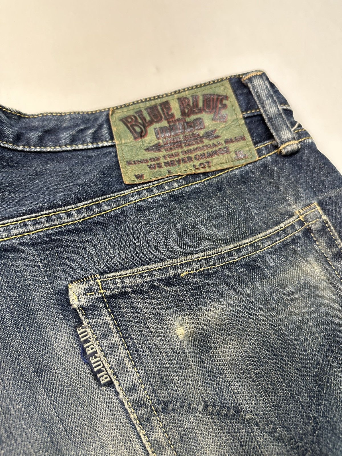 Blue Blue Japan Blue blue Japan HR market raw denim jeans pants Size US 32 / EU 48 - 23 Thumbnail