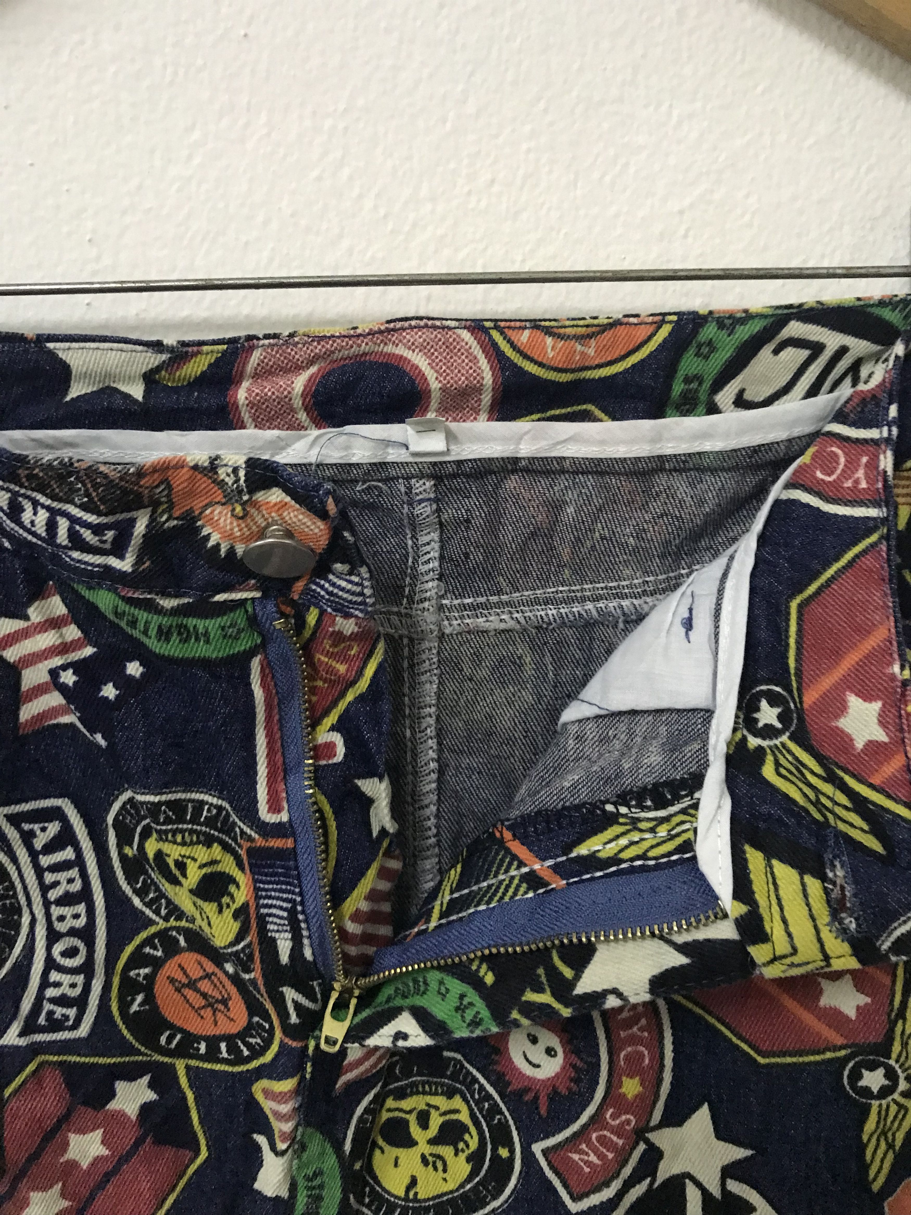 Japanese Brand rare fullprint multicolour punk skirt Size 28" / US 6 / IT 42 - 10 Thumbnail