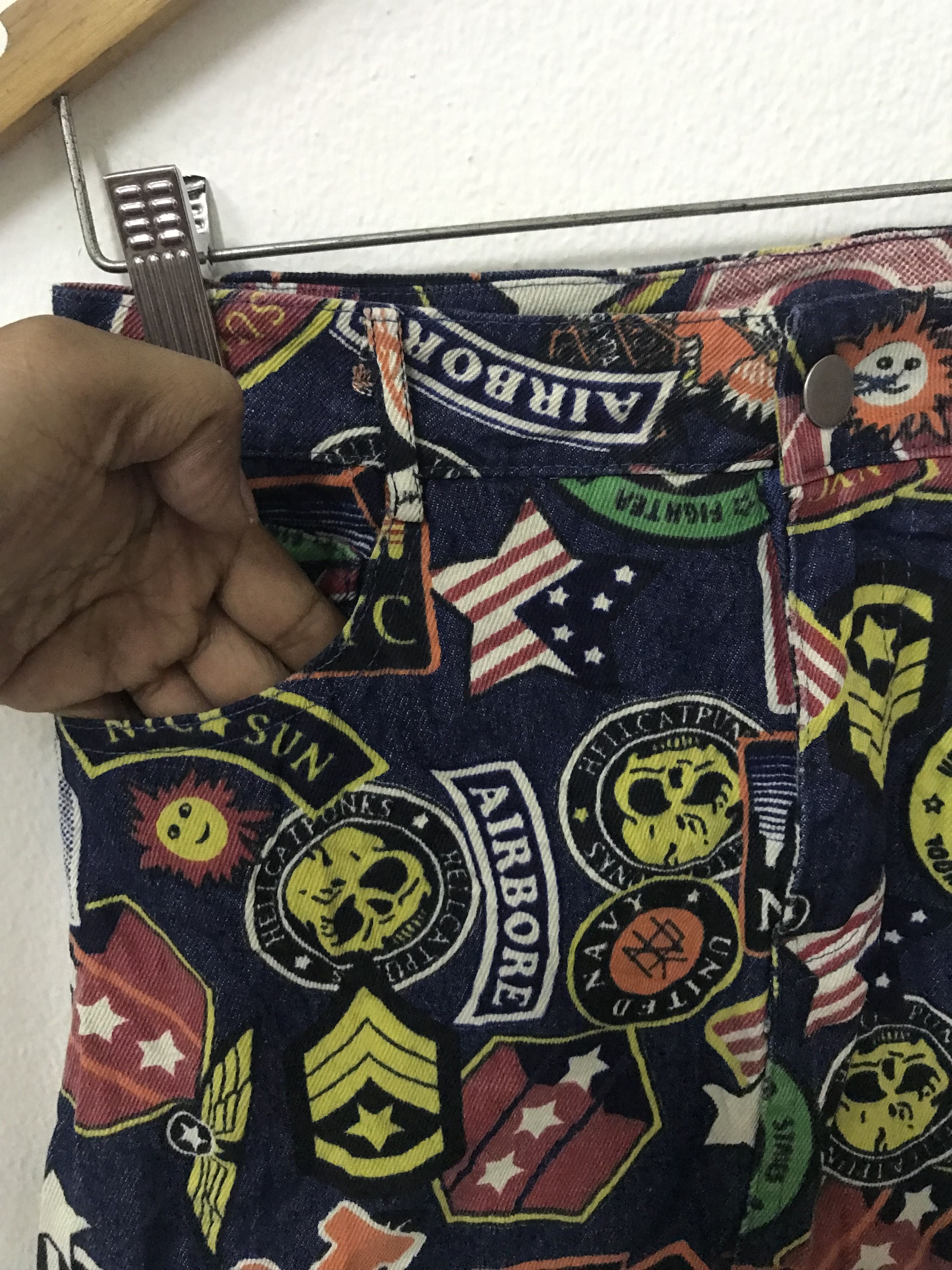 Japanese Brand rare fullprint multicolour punk skirt Size 28" / US 6 / IT 42 - 2 Thumbnail