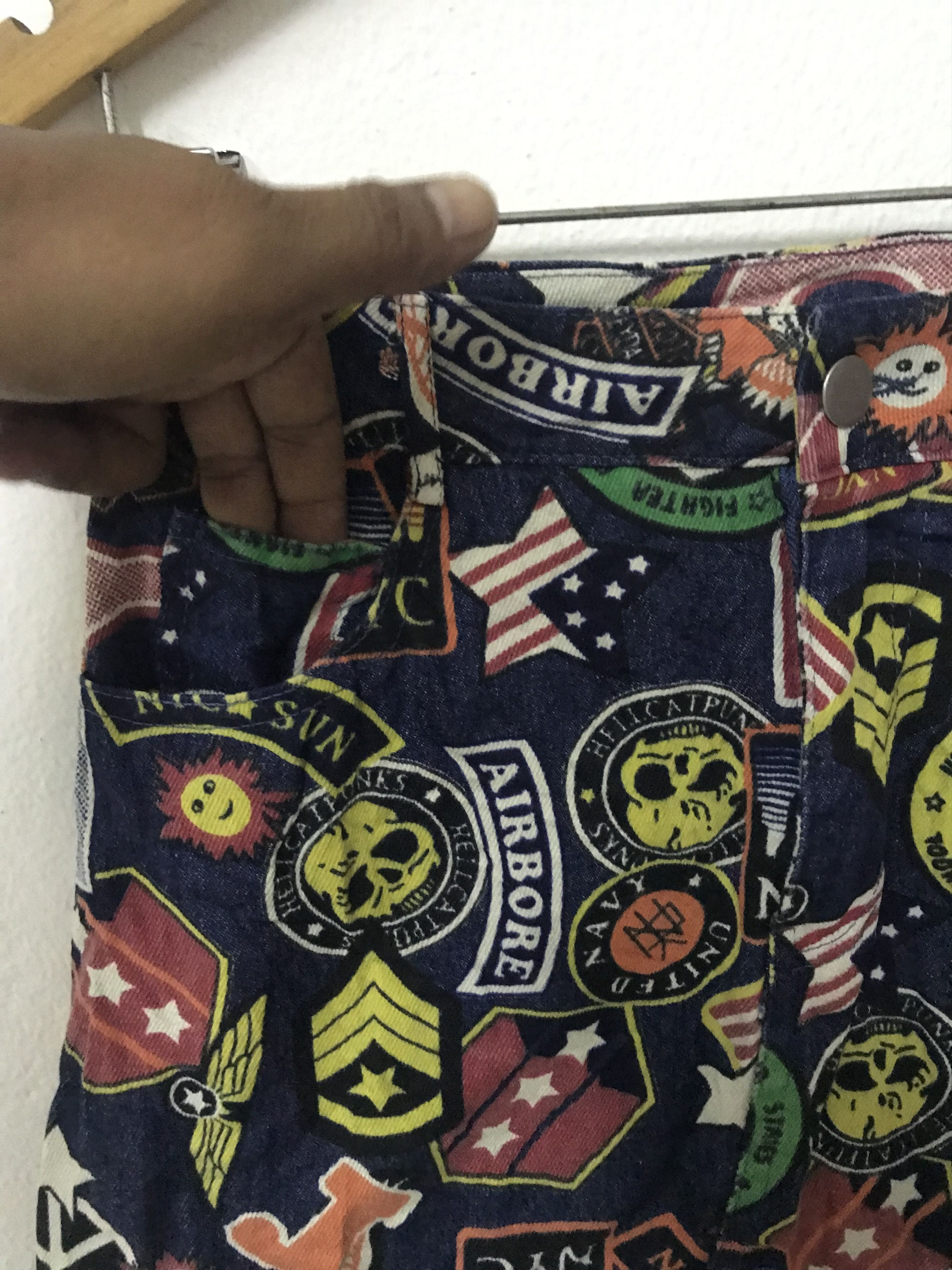 Japanese Brand rare fullprint multicolour punk skirt Size 28" / US 6 / IT 42 - 3 Thumbnail