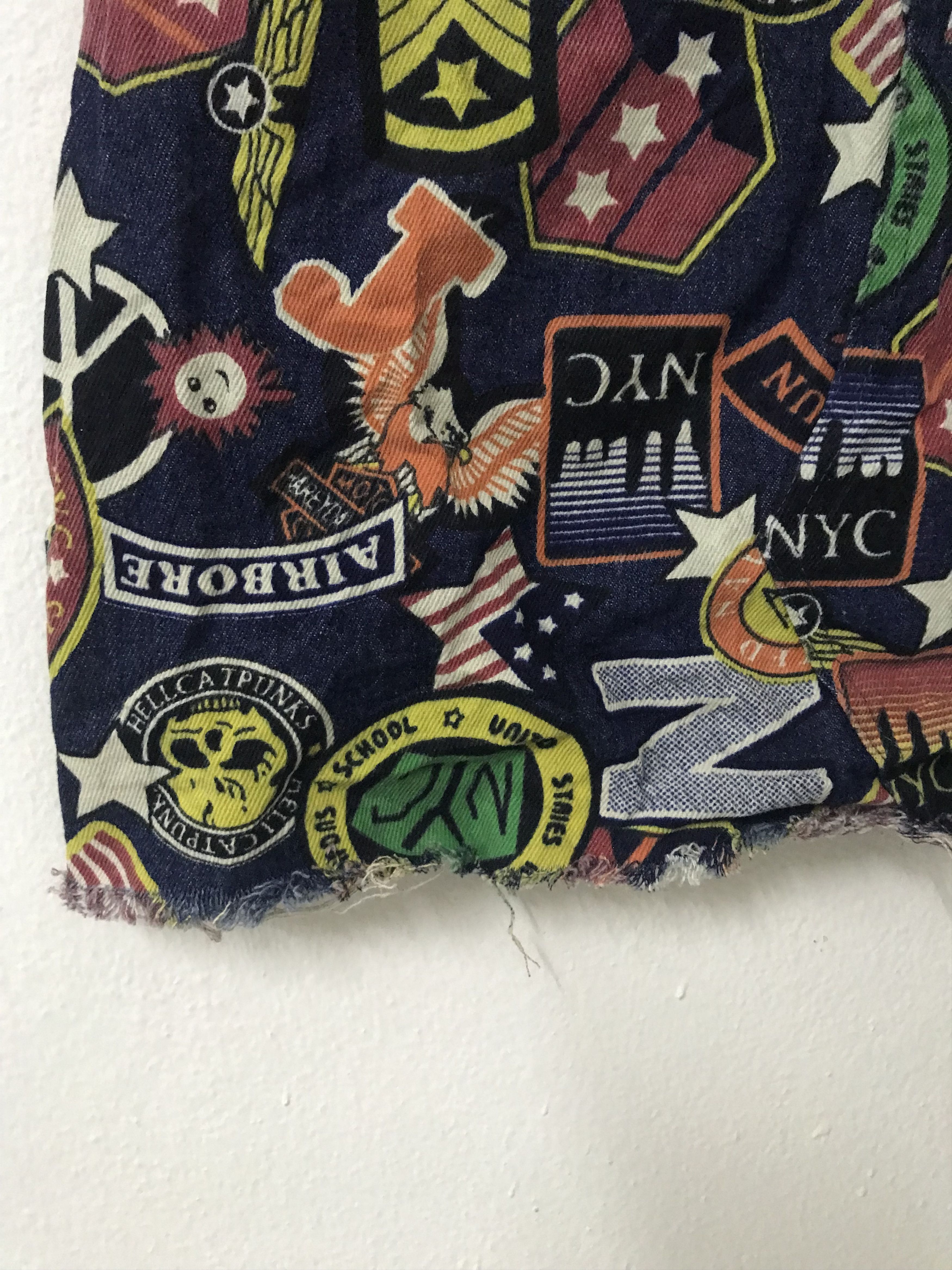 Japanese Brand rare fullprint multicolour punk skirt Size 28" / US 6 / IT 42 - 5 Thumbnail