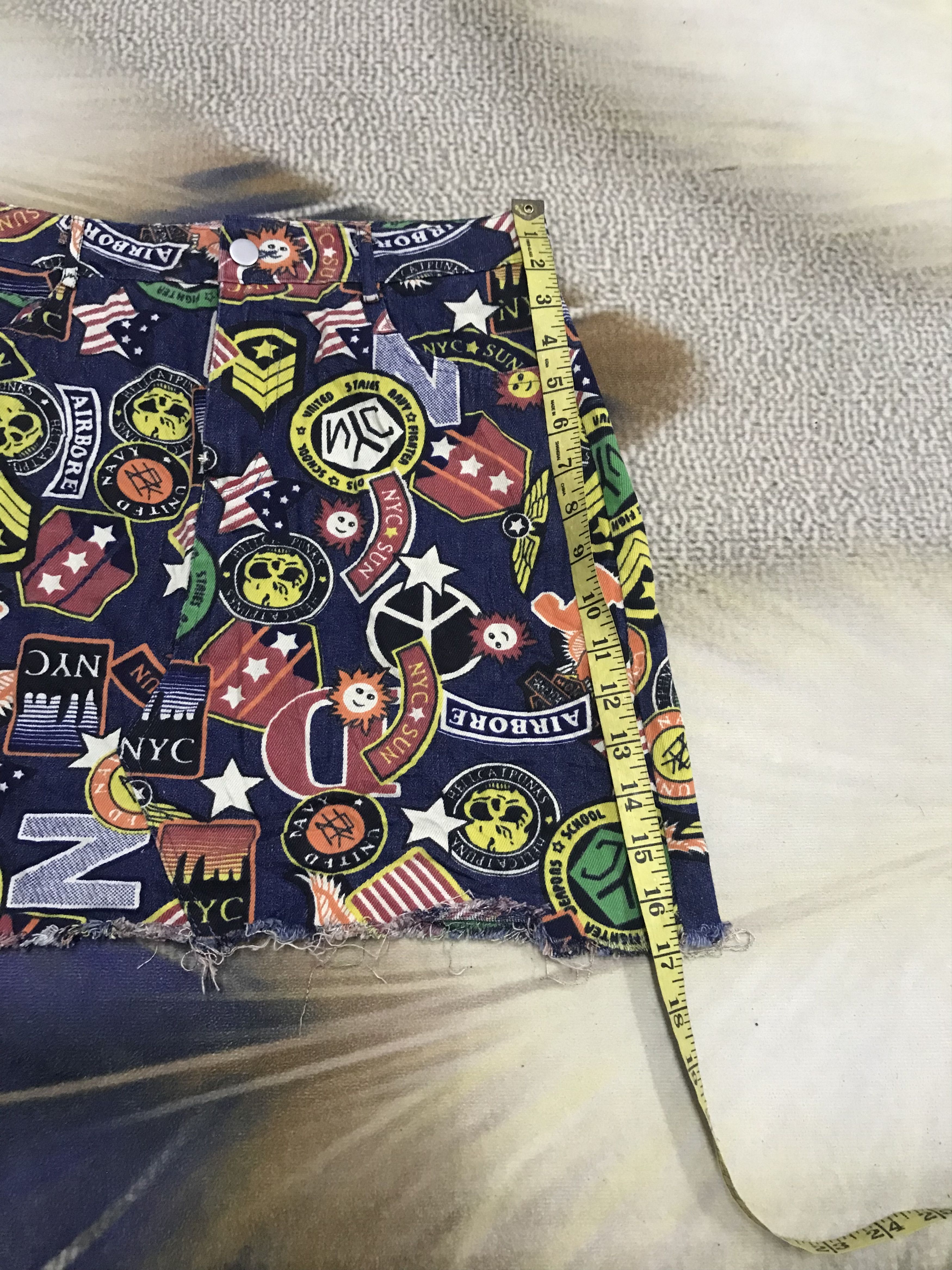 Japanese Brand rare fullprint multicolour punk skirt Size 28" / US 6 / IT 42 - 18 Thumbnail
