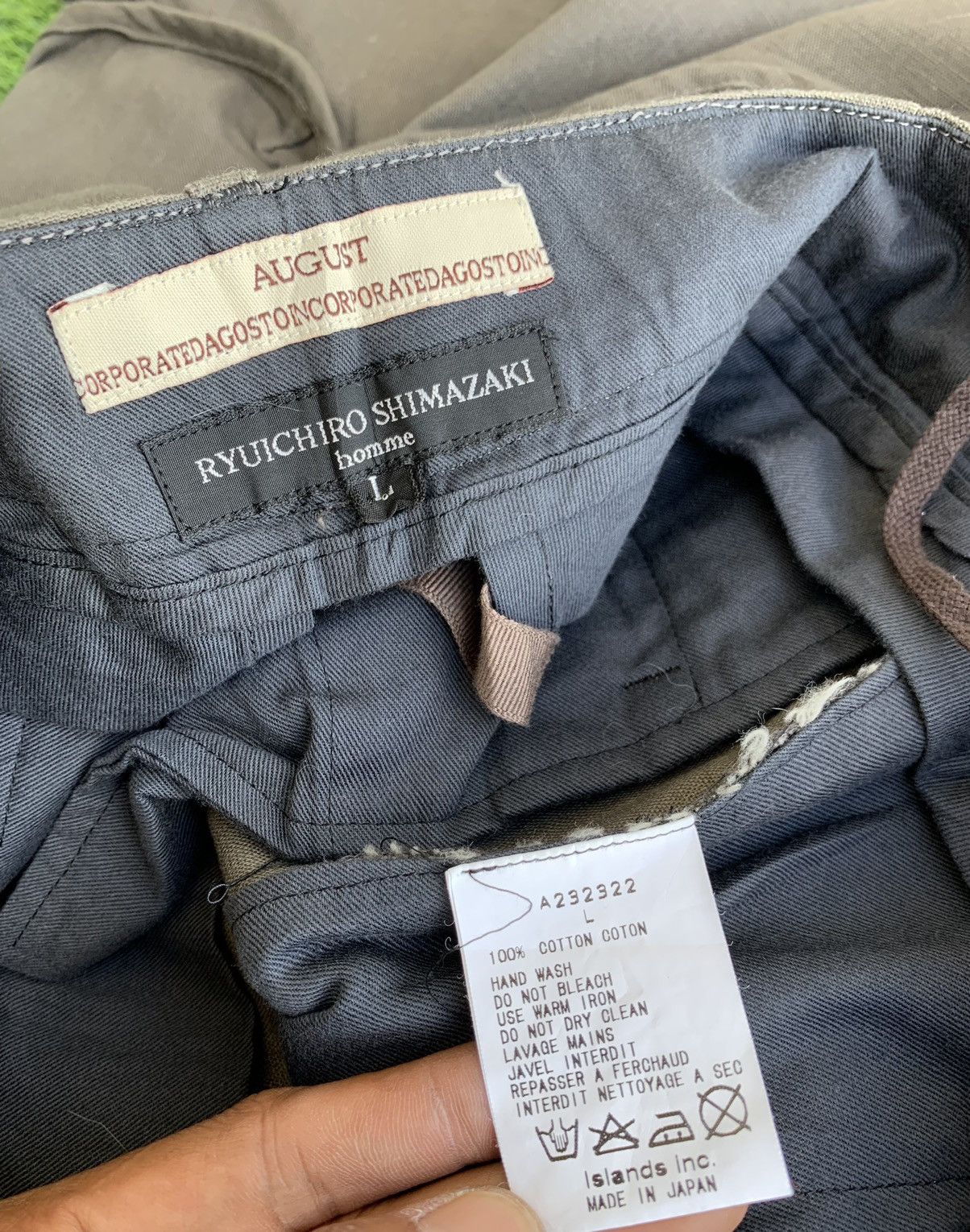 Japanese Brand Japan Brand Designer Ryuichiro Shimazaki Homme Trouser Cargo Size US 34 / EU 50 - 15 Thumbnail