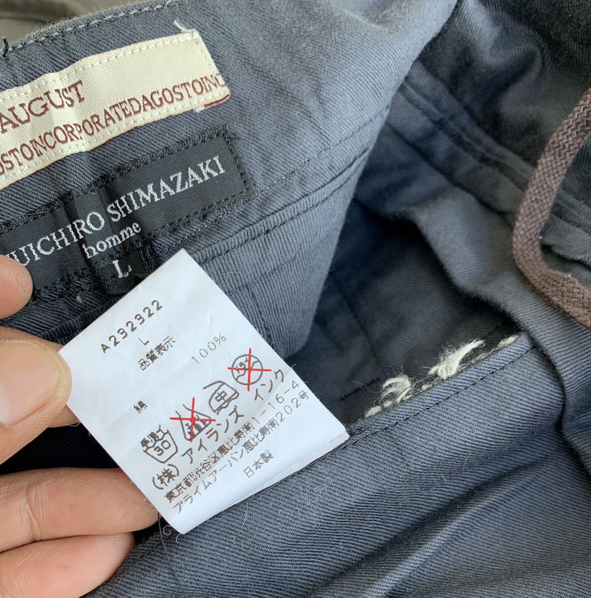 Japanese Brand Japan Brand Designer Ryuichiro Shimazaki Homme Trouser Cargo Size US 34 / EU 50 - 16 Thumbnail
