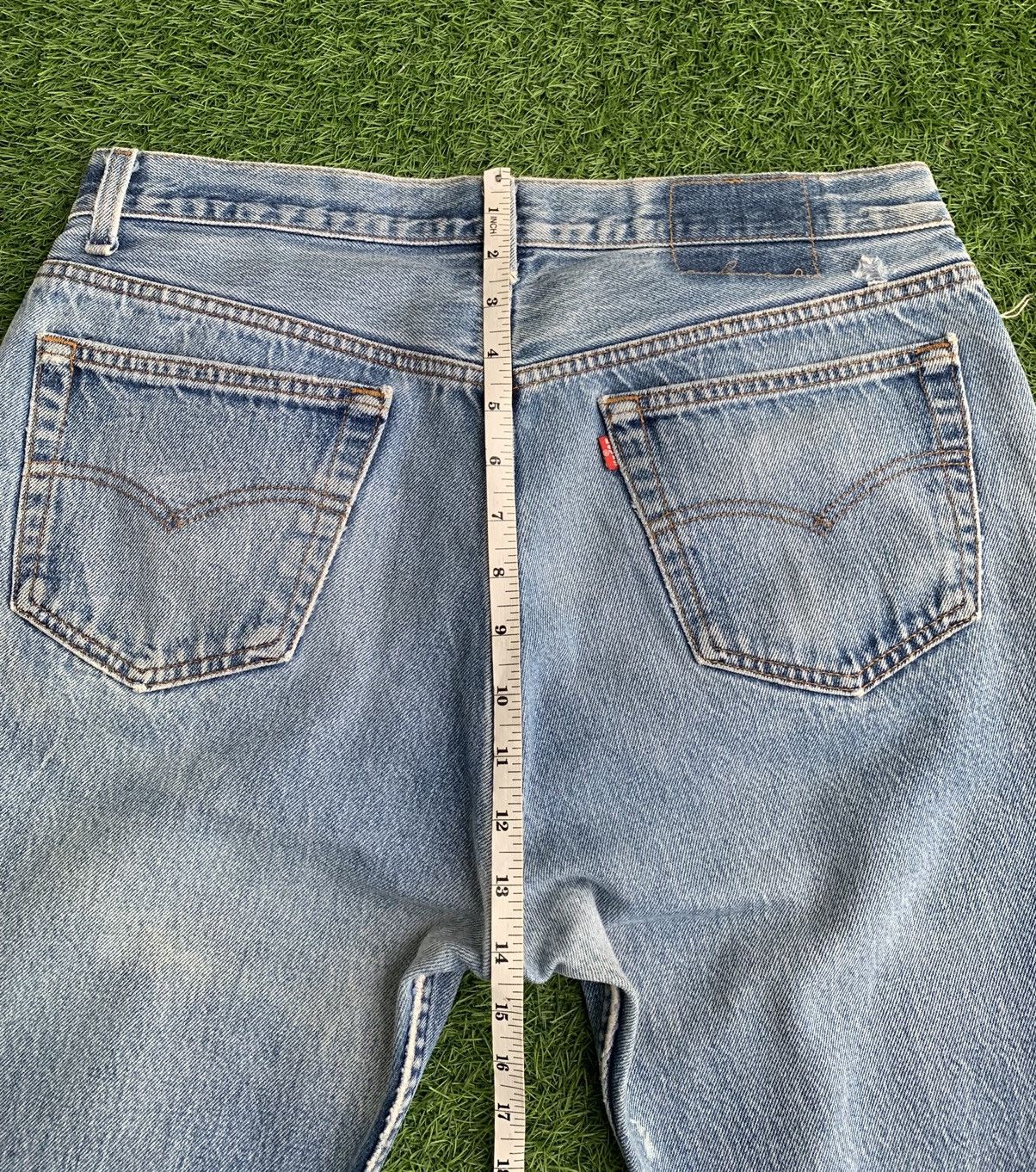 Levi's Vintage 90s Levis 501 Distressed Denim Painter Custom Size US 34 / EU 50 - 14 Thumbnail