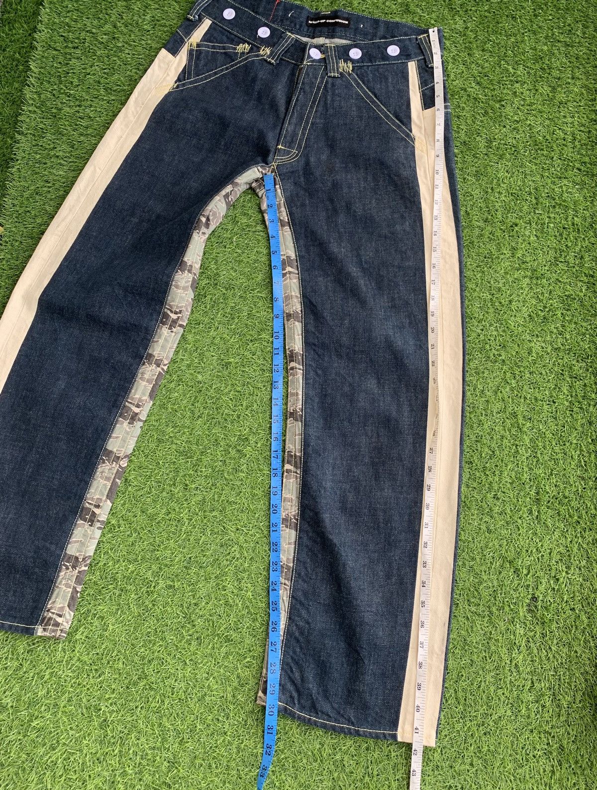 Japanese Brand Designer Mix Up Conflution Buckle Back tigers Stripe Size US 32 / EU 48 - 17 Thumbnail