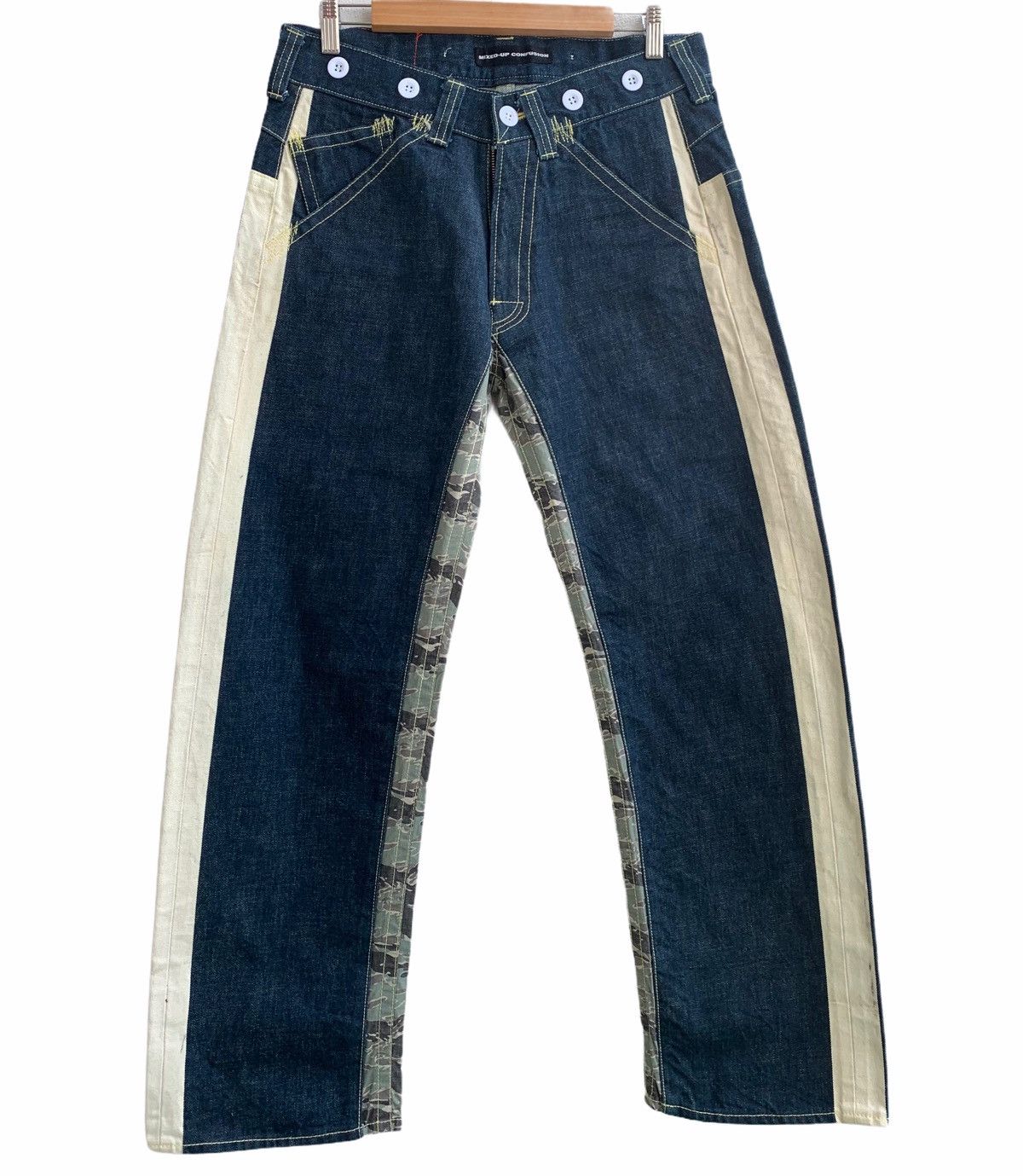 Japanese Brand Designer Mix Up Conflution Buckle Back tigers Stripe Size US 32 / EU 48 - 1 Thumbnail