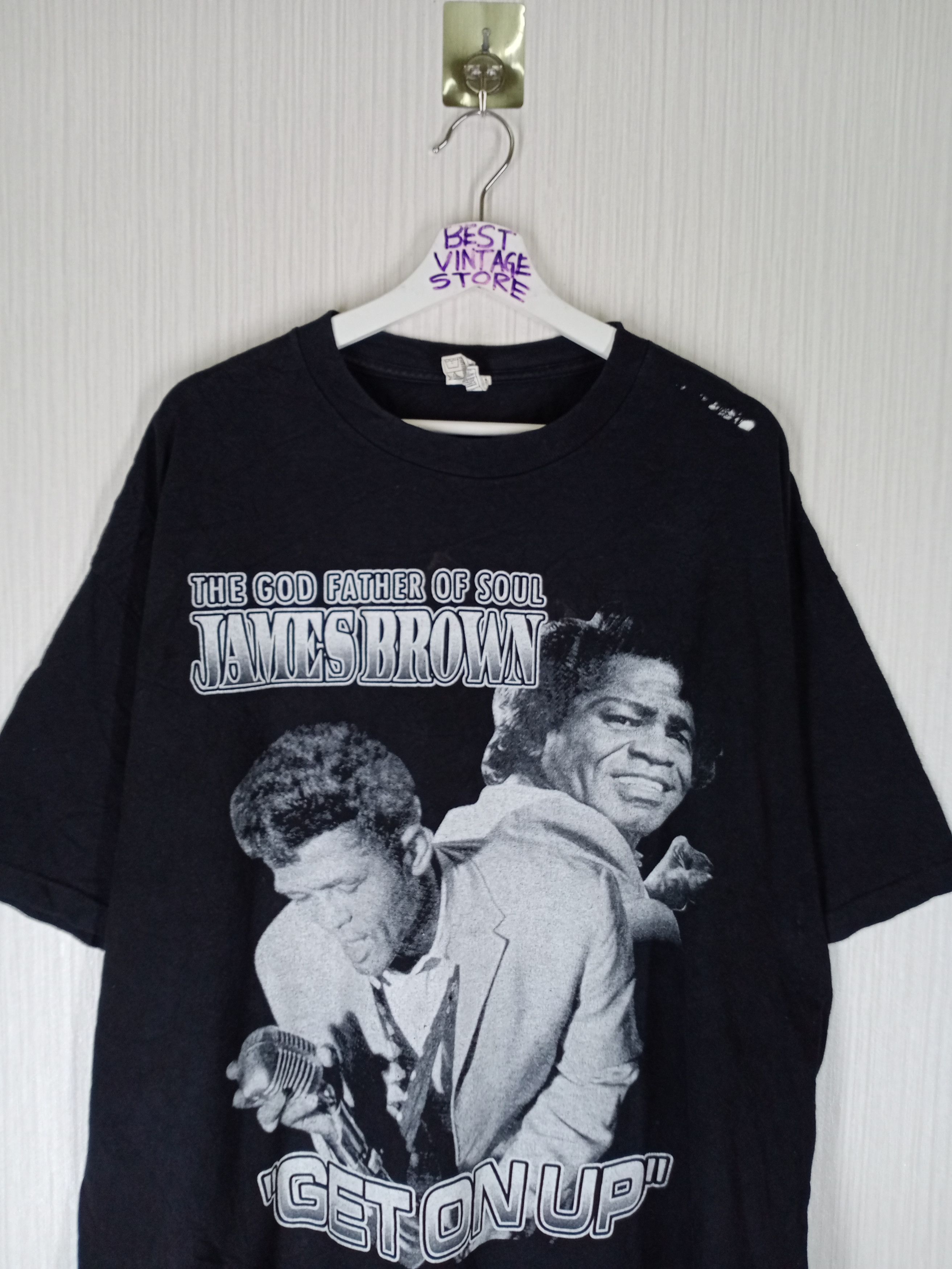 Band Tees Vintage James Brown Tshirt Size US XXL / EU 58 / 5 - 5 Thumbnail