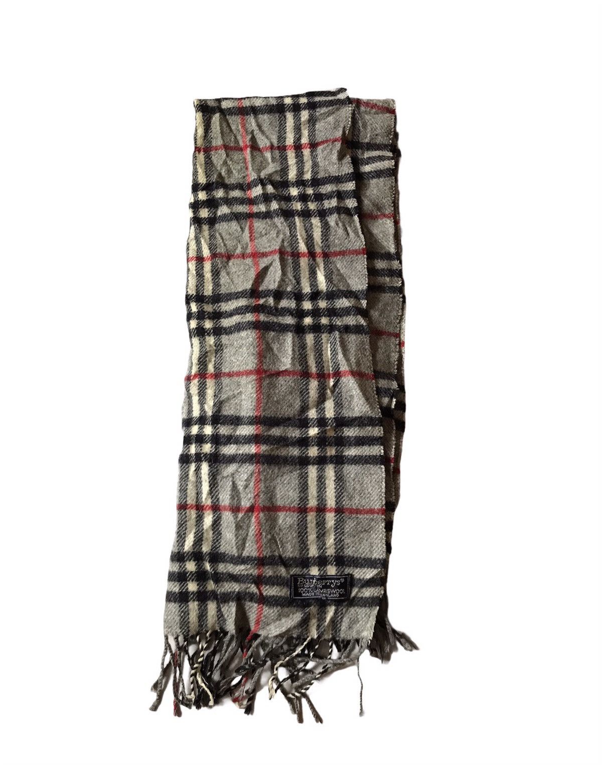 Burberry BURBERRY WOOL SCARF MUFLER Size ONE SIZE - 4 Thumbnail