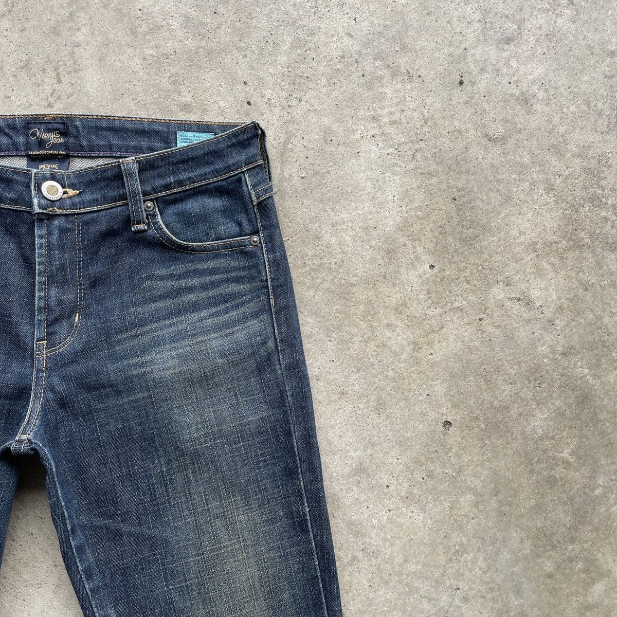 Japanese Brand Vintage Vienus Jean Something Denim Pants FLARE W28x29 Size US 28 / EU 44 - 6 Thumbnail