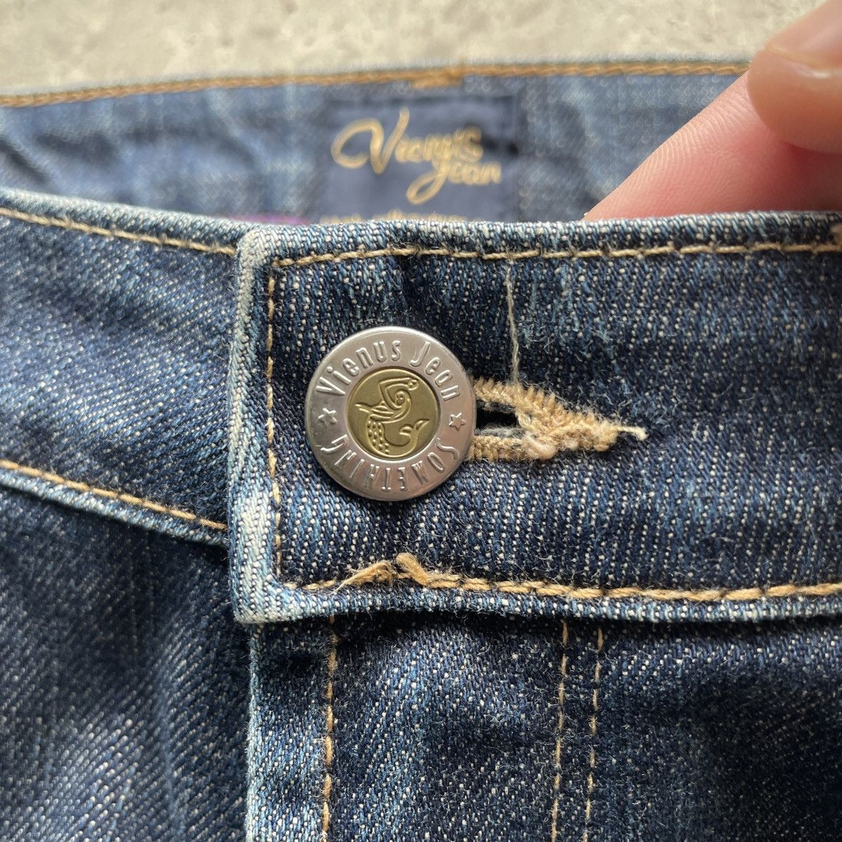 Japanese Brand Vintage Vienus Jean Something Denim Pants FLARE W28x29 Size US 28 / EU 44 - 7 Thumbnail