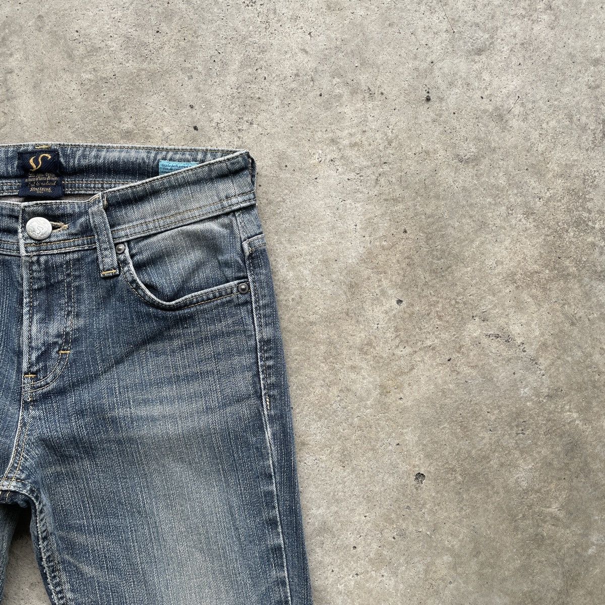 Edwin W26🔥 Vintage Something Edwin Faded FLARE Denim Jeans Pants Size US 26 / EU 42 - 6 Thumbnail