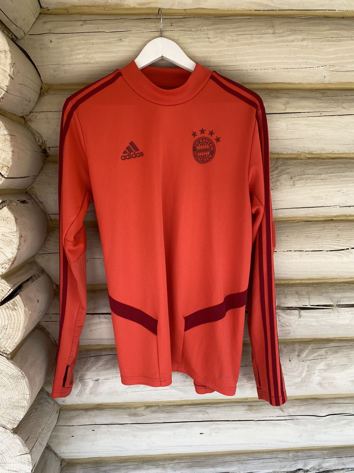 Adidas 2019 Adidas Bayern Munchen longsleeve red jersey Size US M / EU 48-50 / 2 - 1 Thumbnail