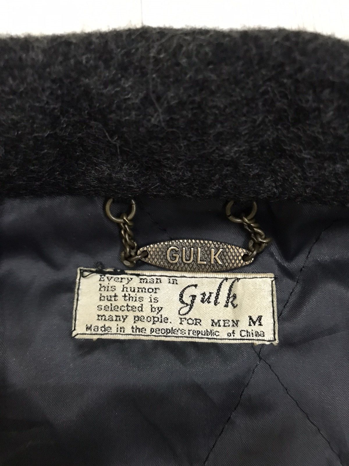 Vintage Vintage Gulk Homme Italy Wool Bomber Jacket Size US M / EU 48-50 / 2 - 17 Thumbnail