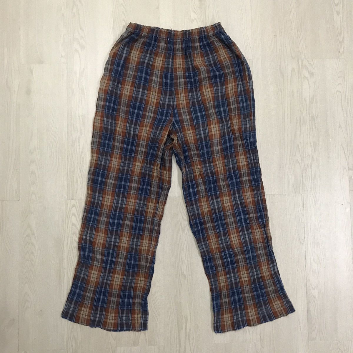 image of Vintage Hai Sporting Gear By Issey Miyake Pants in Orange/Blue, Men's (Size 32)