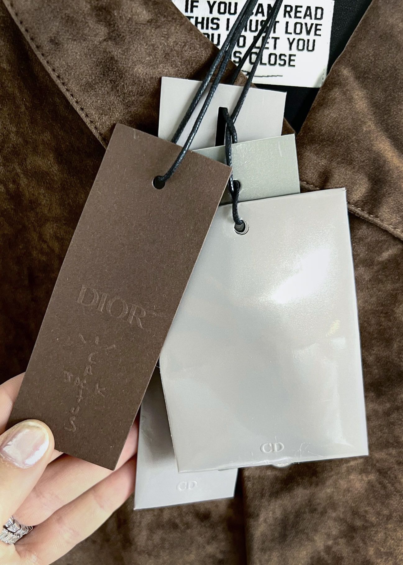 Dior Dior x Cactus Jack Brown Crush Velvet Shirt Size US L / EU 52-54 / 3 - 3 Thumbnail