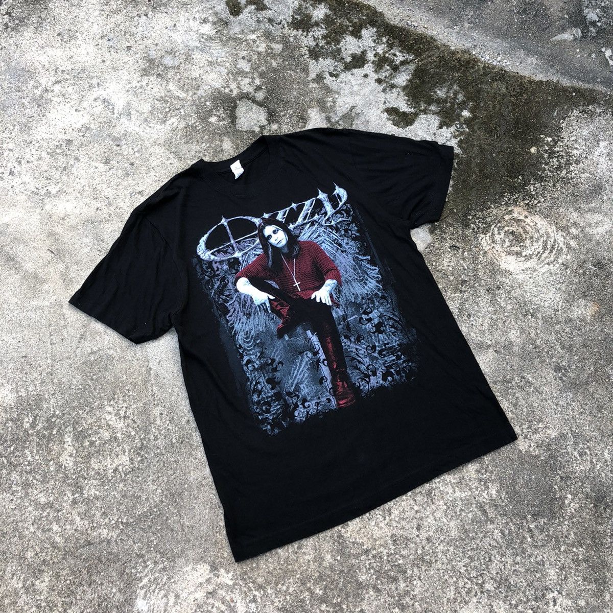 image of Black Sabbath x Ozzy Osbourne Concert Tee Iconvintage Ozzy Osbourne Godfather Rock Metal Promo Tee 