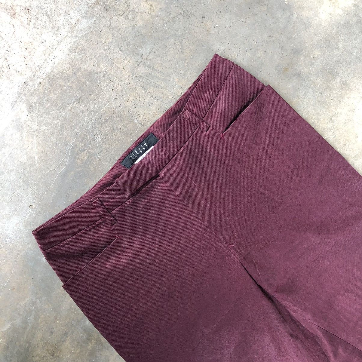 ATSURO TAYAMA × Designer × Japanese Brand 🔥Rare🔥Atsuro Tayama Boot Cut Flared Acetate Women Pants Size 28" / US 6 / IT 42 - 7 Thumbnail