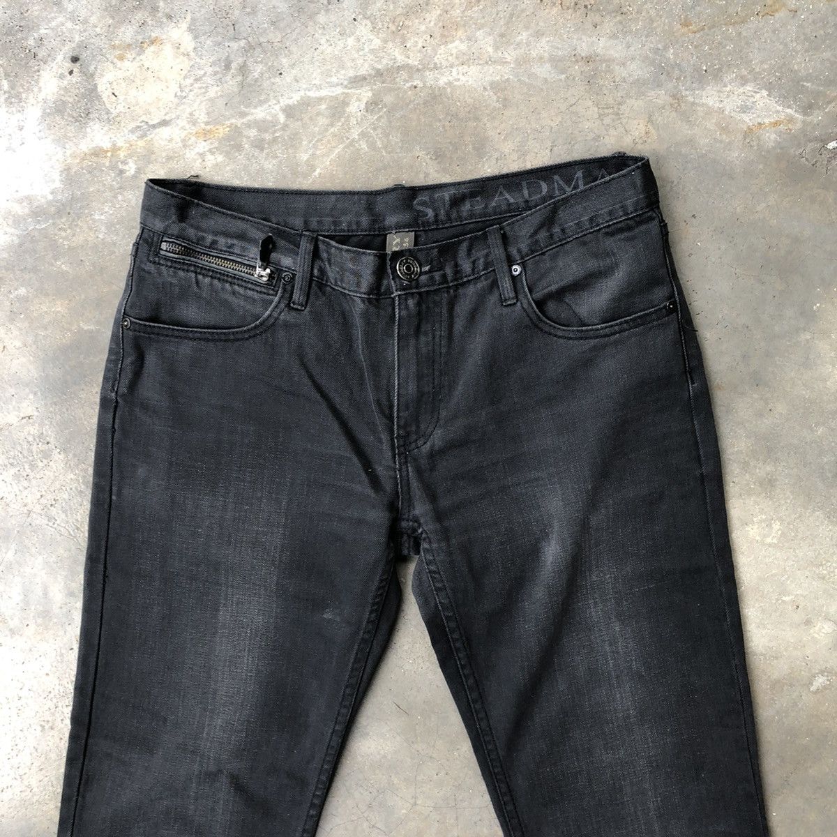 Burberry 🔥Rare🔥Burberry London Steadman Splash Black Denim Jeans Size US 34 / EU 50 - 2 Thumbnail