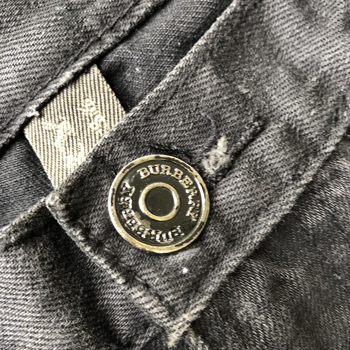 Burberry 🔥Rare🔥Burberry London Steadman Splash Black Denim Jeans Size US 34 / EU 50 - 10 Thumbnail