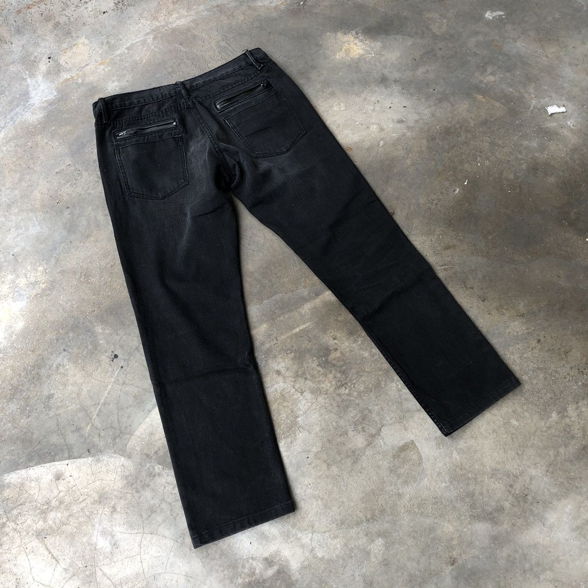 Burberry 🔥Rare🔥Burberry London Steadman Splash Black Denim Jeans Size US 34 / EU 50 - 5 Thumbnail