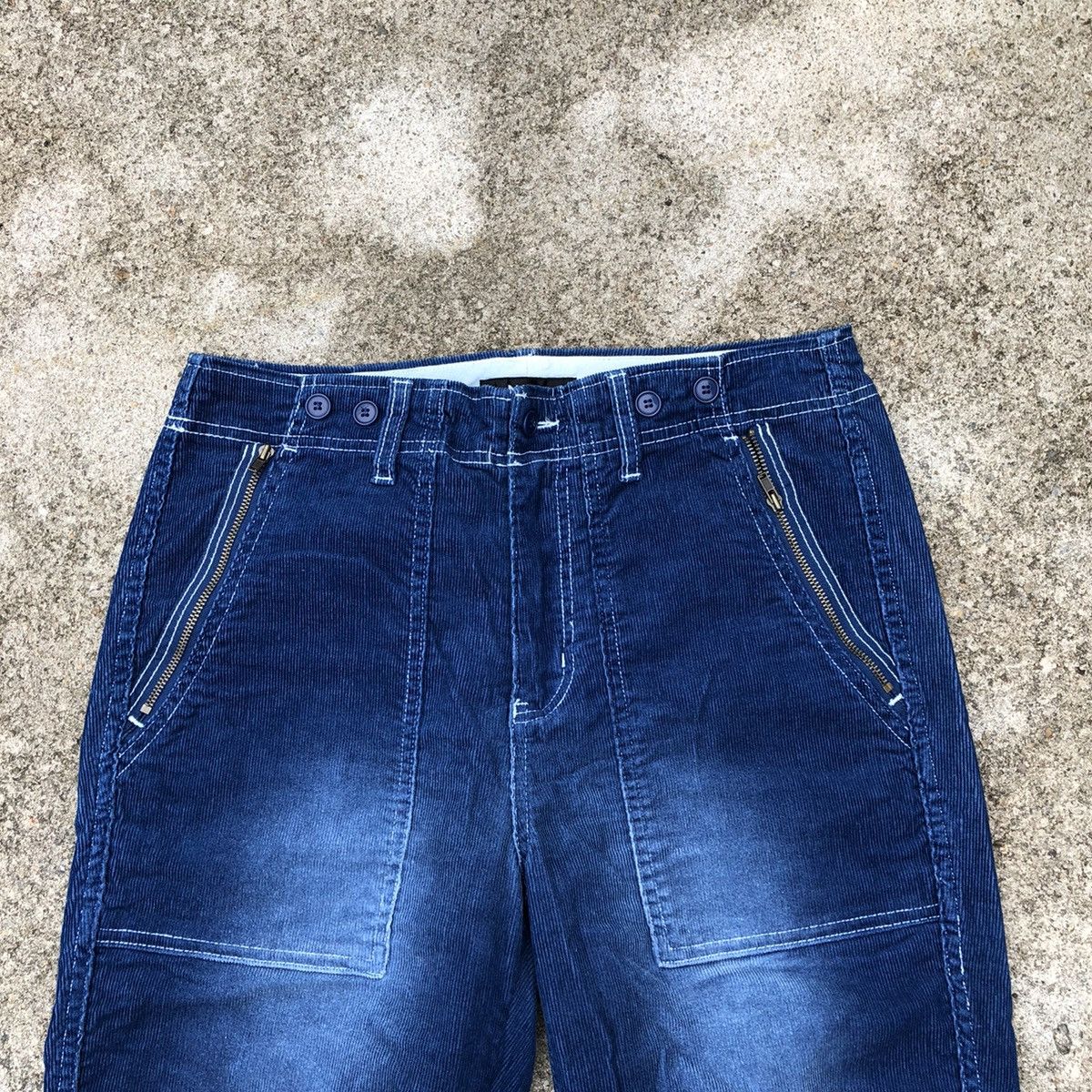 Issey Miyake × Ne-Net × Tsumori Chisato 🔥Iconic🔥Issey Miyake Ne-Net Corduroy Cropped Designer Pants Size US 31 - 2 Thumbnail