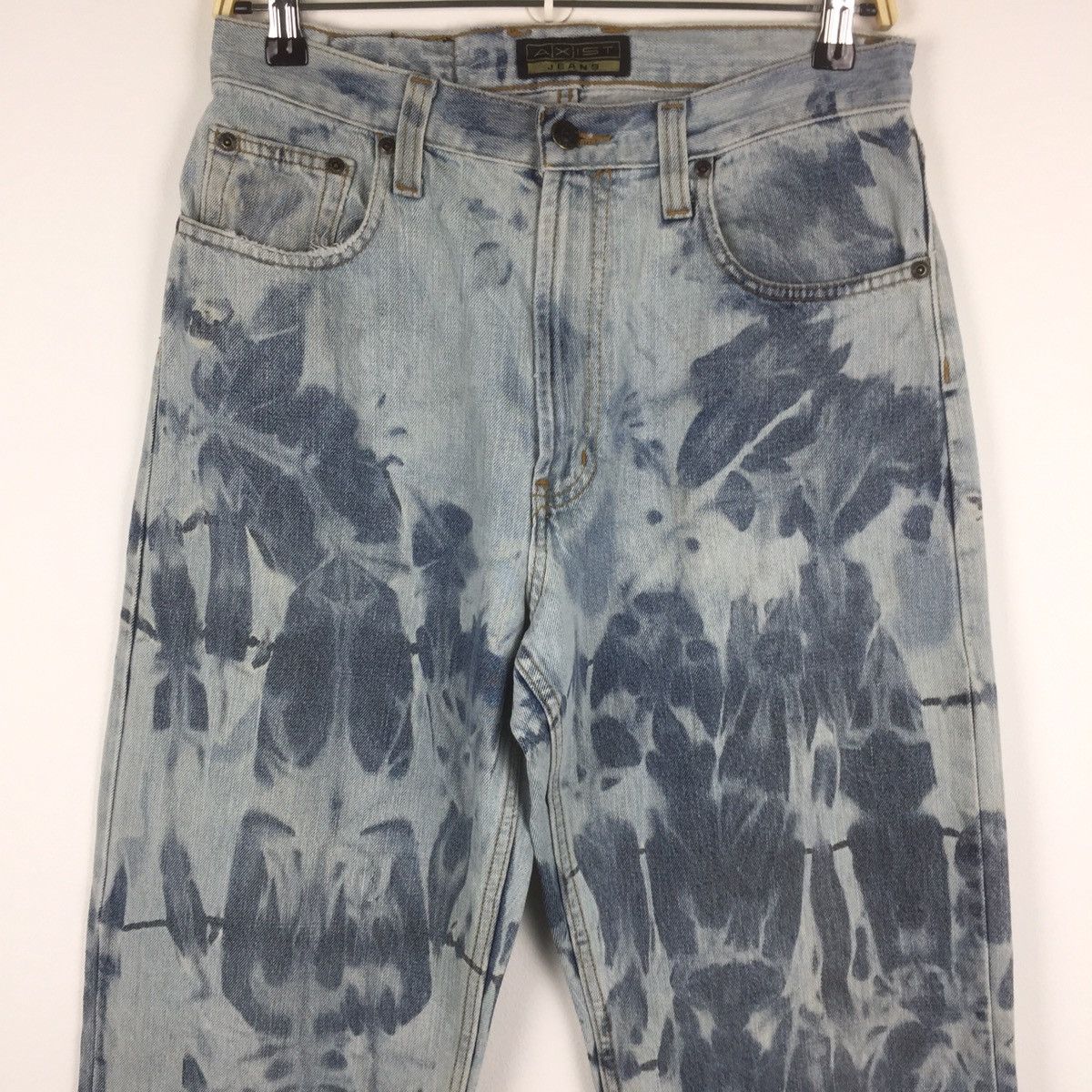 Axist × Japanese Brand Axist Tie Dye Baggy Jeans like dolce & gabbana design Size US 29 - 2 Thumbnail