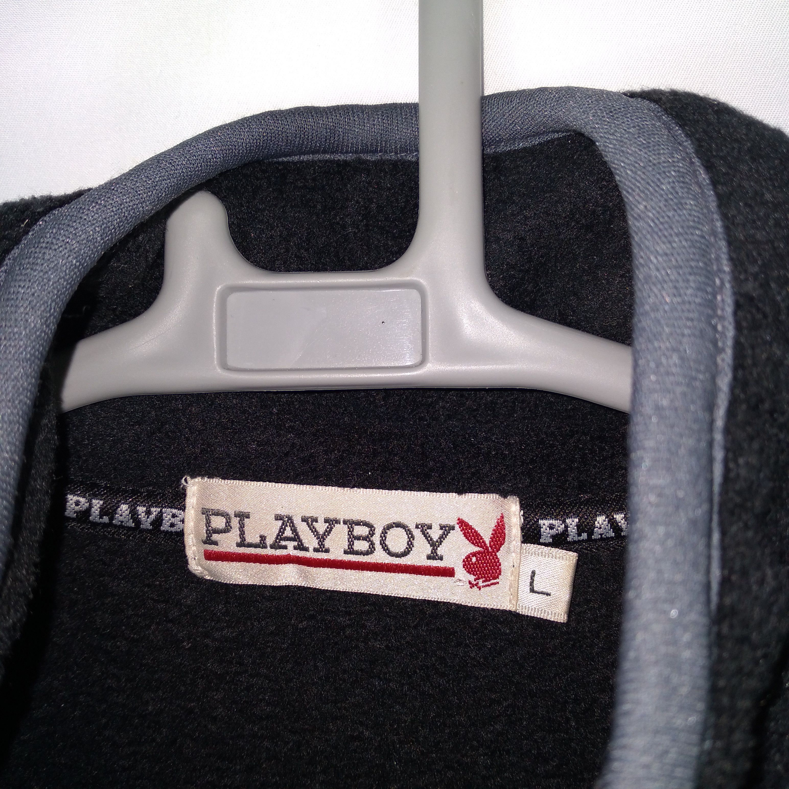 Playboy × Vintage 🔥OG🔥90s🔥Vintage Playboy Big Logo Fleece Zipper Jacket Size US M / EU 48-50 / 2 - 12 Thumbnail