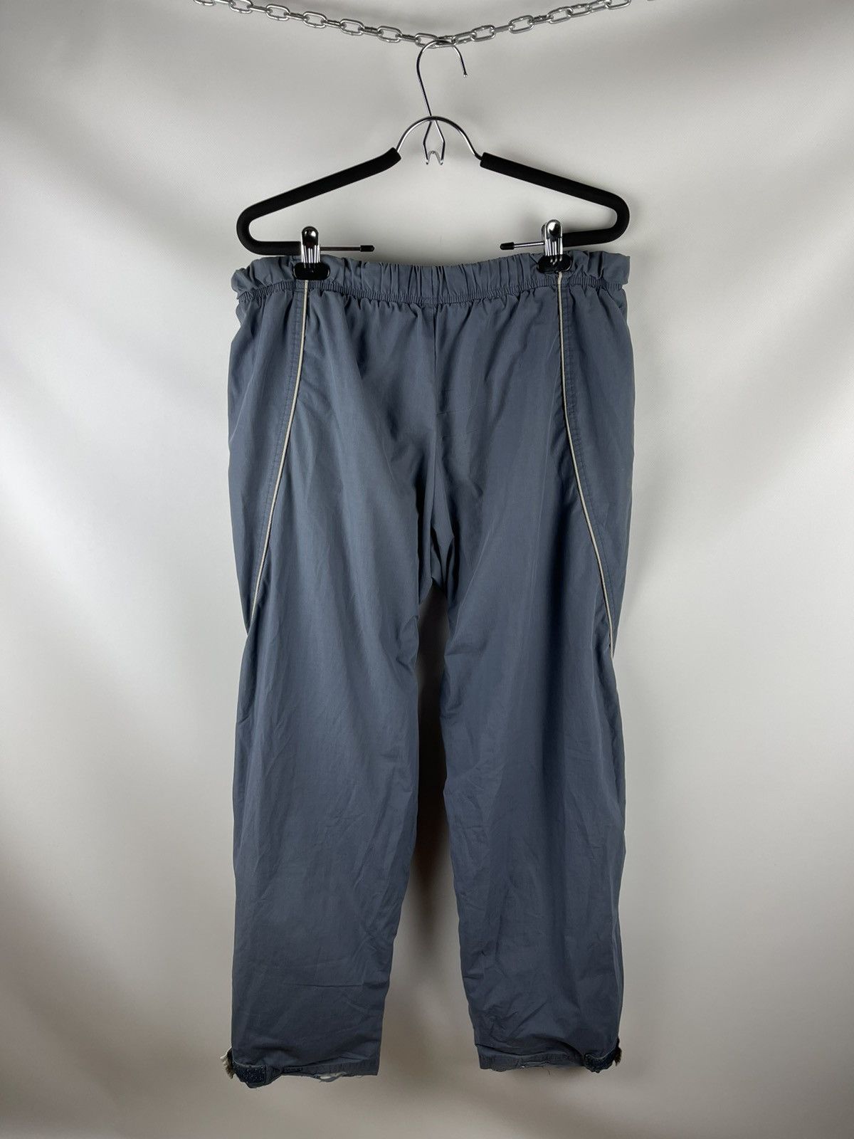 Nike Nike vintage y2k drill logo swoosh grey track pants Size US 36 / EU 52 - 2 Thumbnail