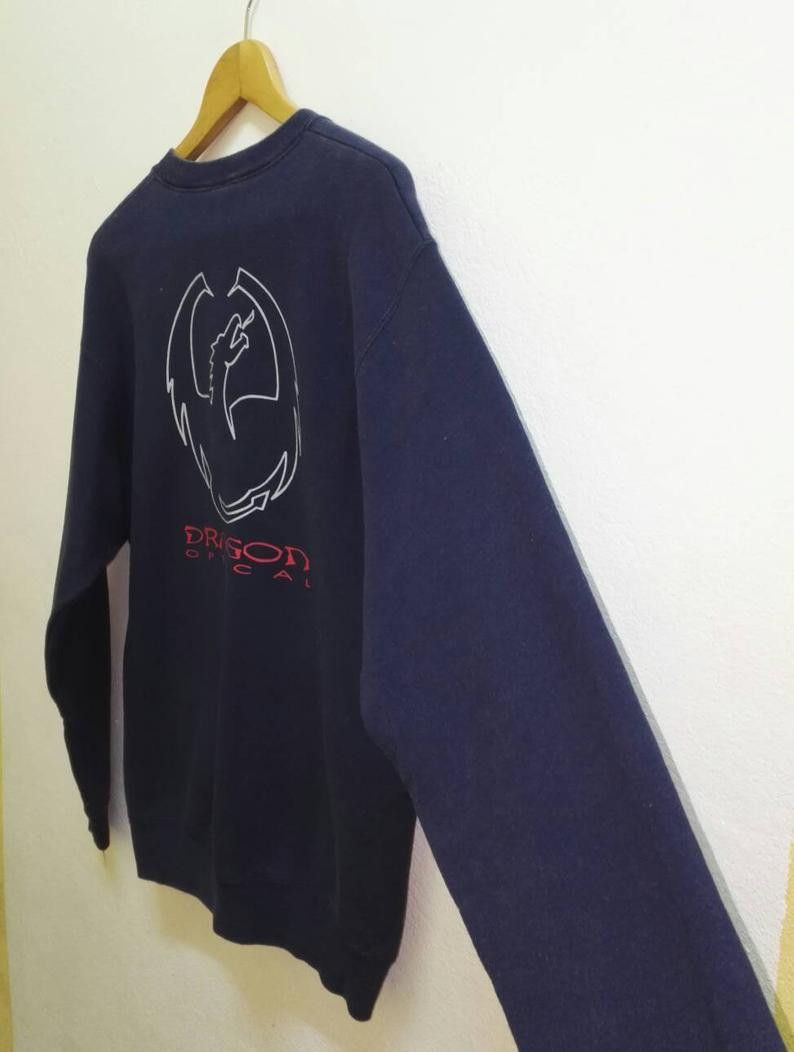 Dragonfly Vintage🔥 Sweatshirt DRAGON OPTICAL Big Logo (ss326) Size US M / EU 48-50 / 2 - 3 Thumbnail
