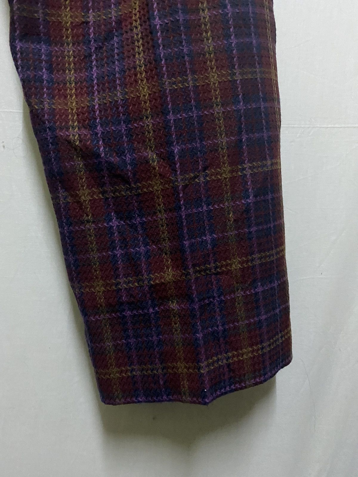 Japanese Brand Red Checkered Tartan Pants Japan Size US 28 / EU 44 - 6 Thumbnail