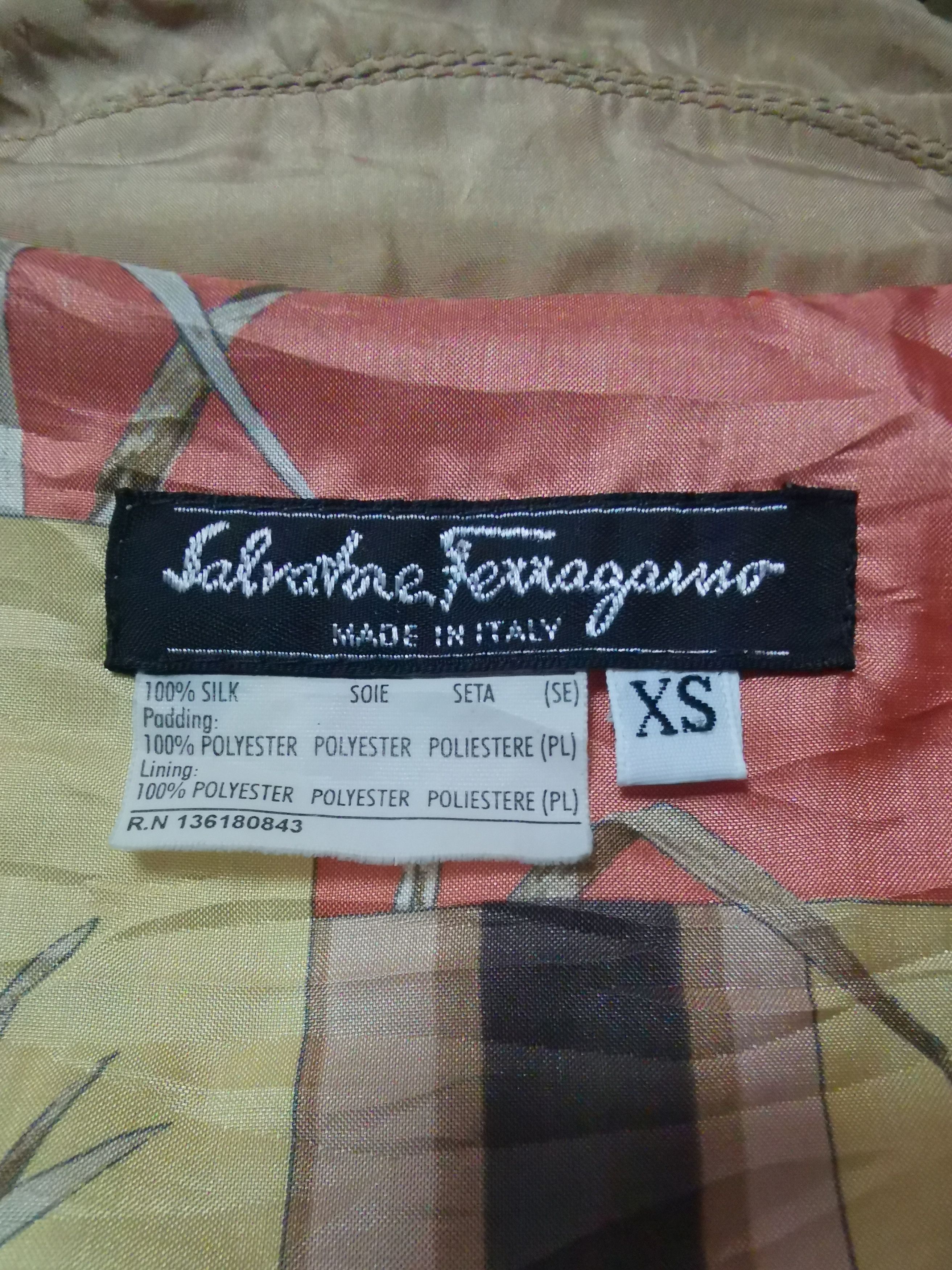 Salvatore Ferragamo 🔥Weekend Super Deal🔥 Salvatore Ferragamo Quilted Jacket Size US XS / EU 42 / 0 - 7 Thumbnail