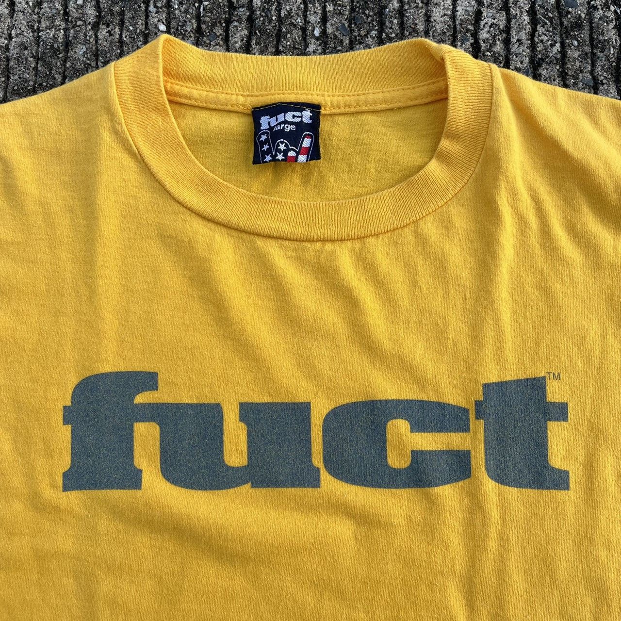 Vintage factory 90s Fuct Skate Skateboarding Logo Tee Shirt Large