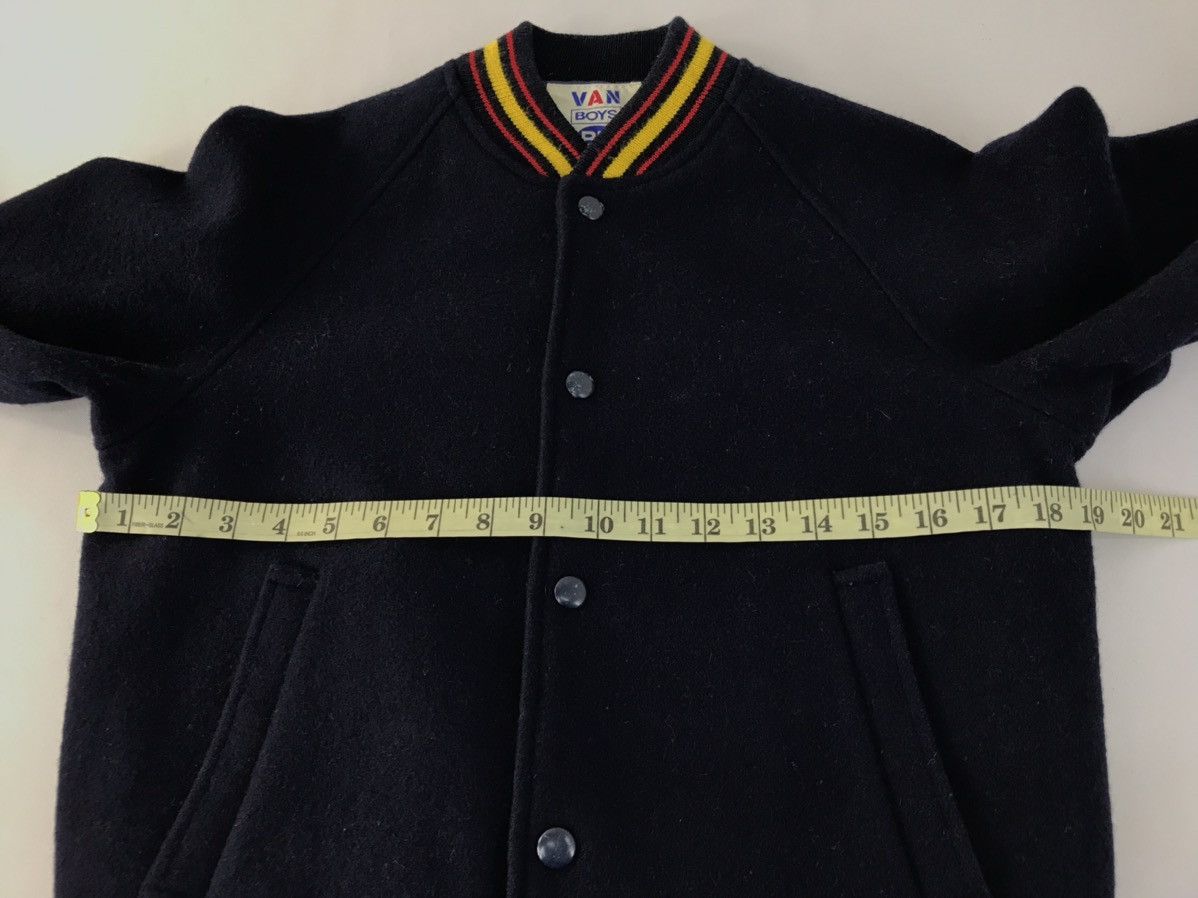 Vintage Van Boys Varsity Jacket Snap Button Style