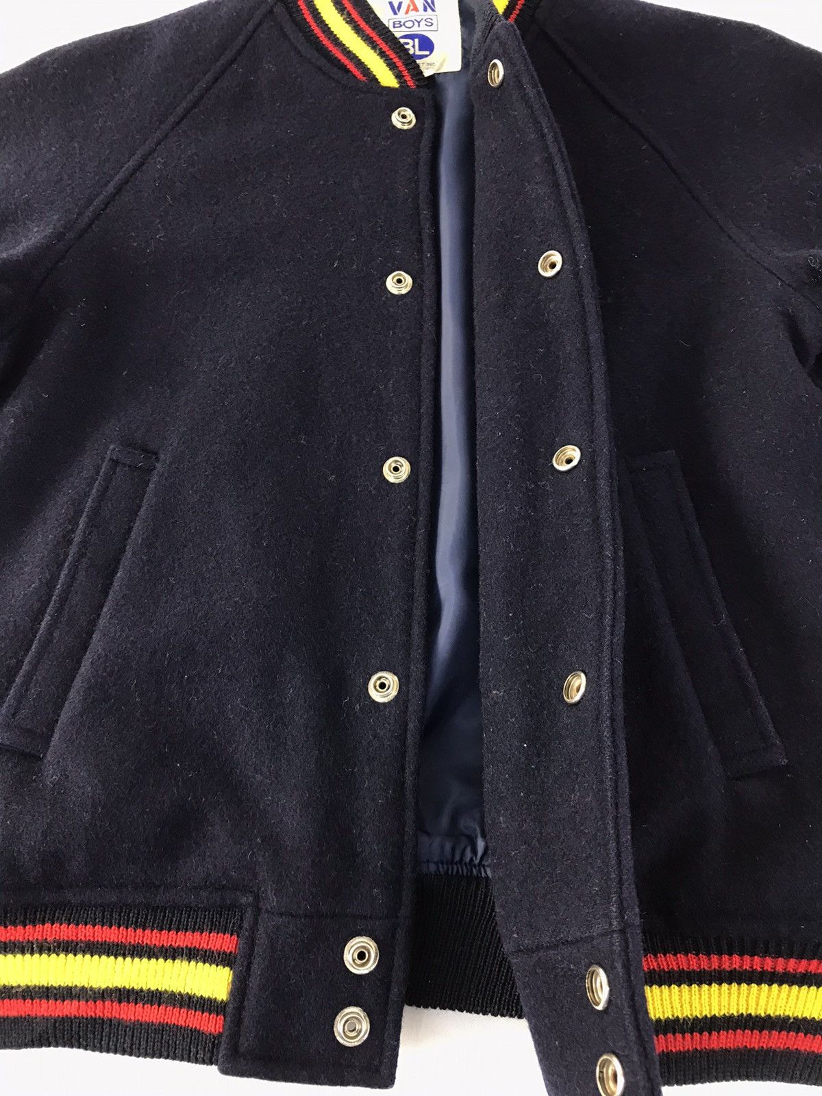 Van × Vintage Vintage Van Boys Varsity Jacket Snap Button Style Size US S / EU 44-46 / 1 - 7 Thumbnail