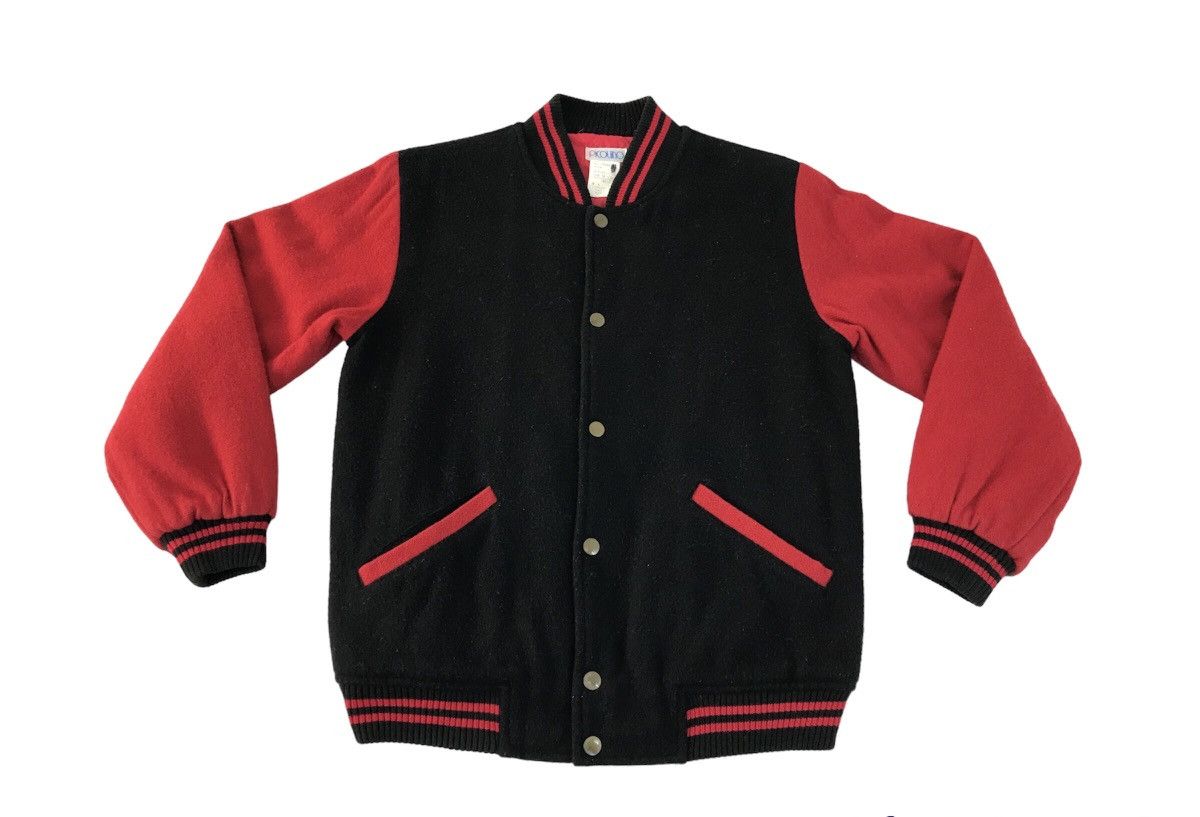 Japanese Brand Vtg Varsity Jacket Wool Picoliino Club 98 Snap Button Size US M / EU 48-50 / 2 - 1 Thumbnail