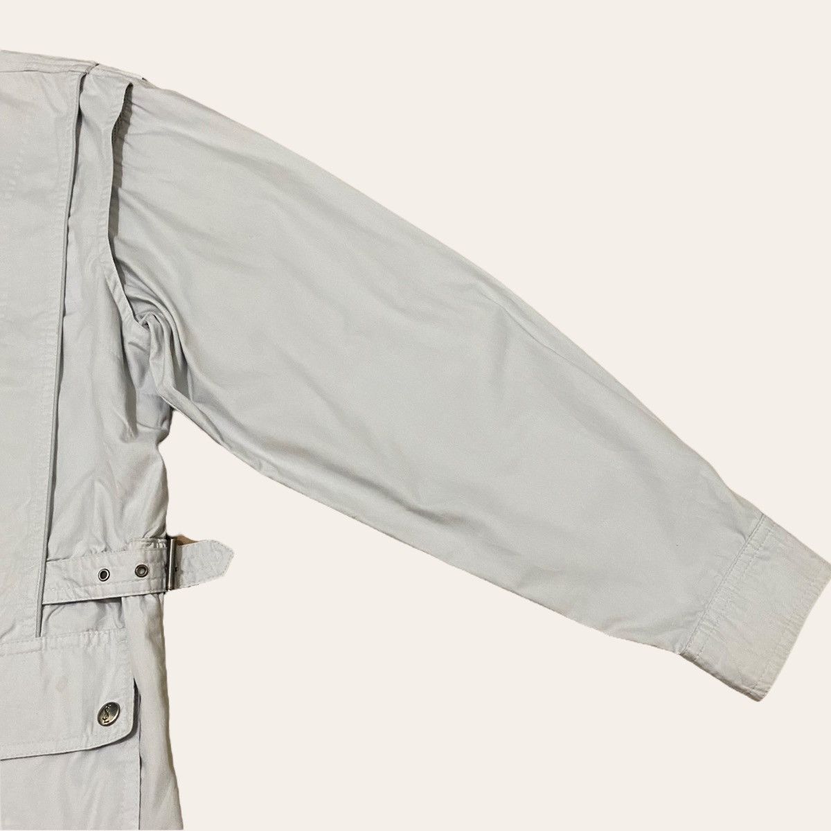 Yves Saint Laurent Vintage YSL Side Belt Button Up Light Layer Jacket Size US L / EU 52-54 / 3 - 6 Thumbnail