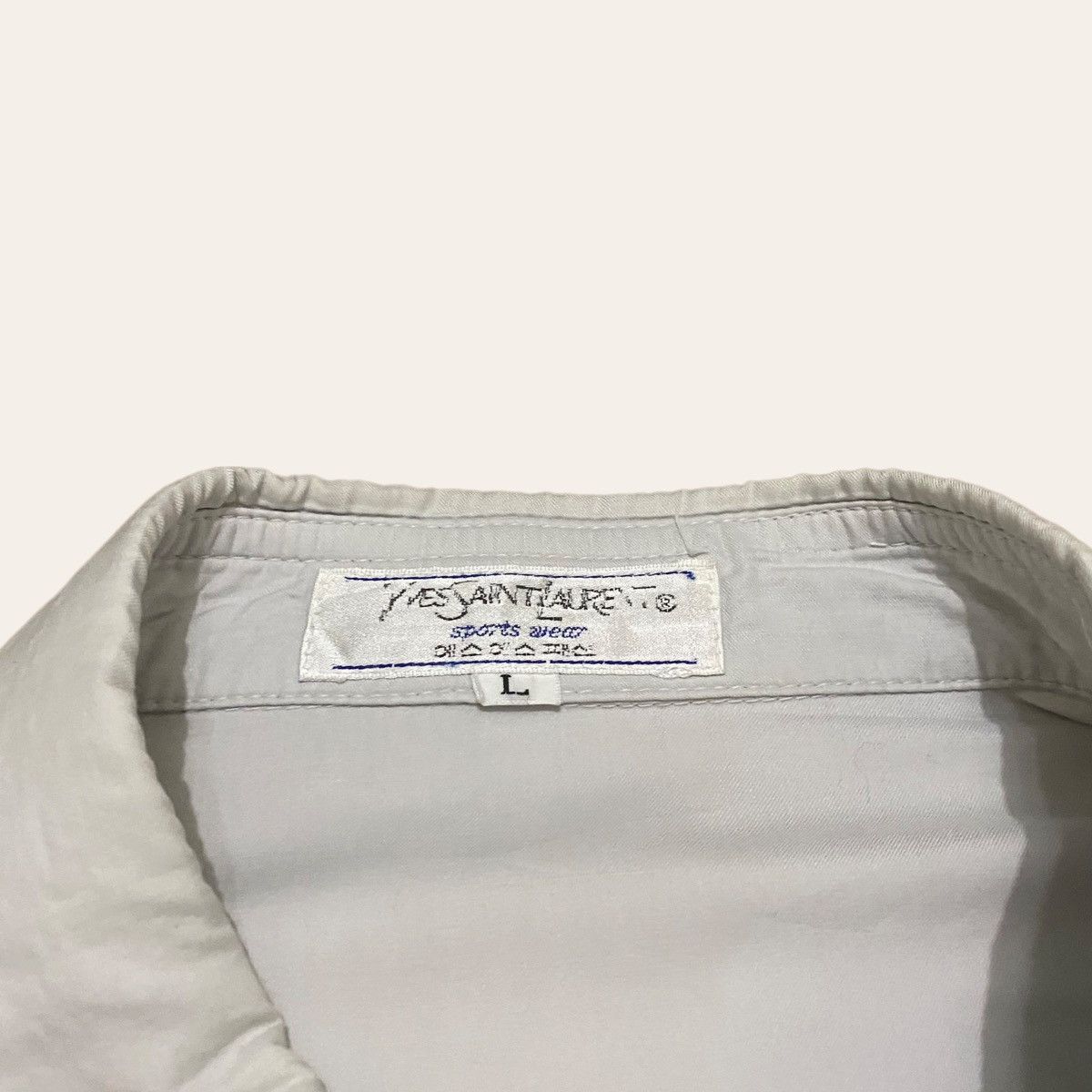 Yves Saint Laurent Vintage YSL Side Belt Button Up Light Layer Jacket Size US L / EU 52-54 / 3 - 7 Thumbnail