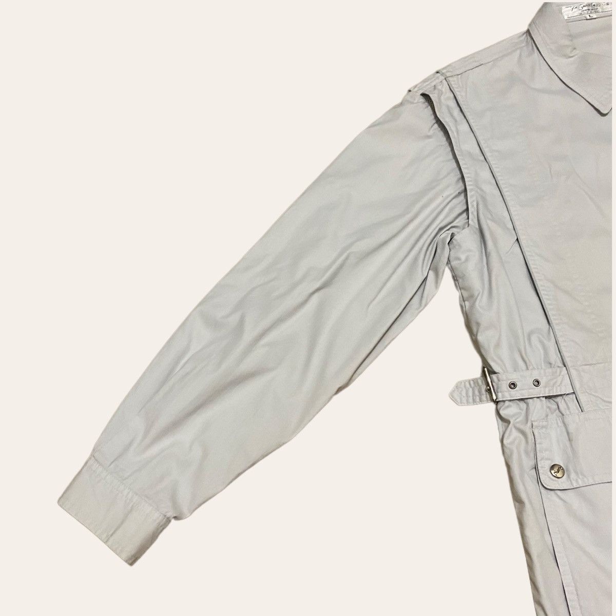 Yves Saint Laurent Vintage YSL Side Belt Button Up Light Layer Jacket Size US L / EU 52-54 / 3 - 5 Thumbnail