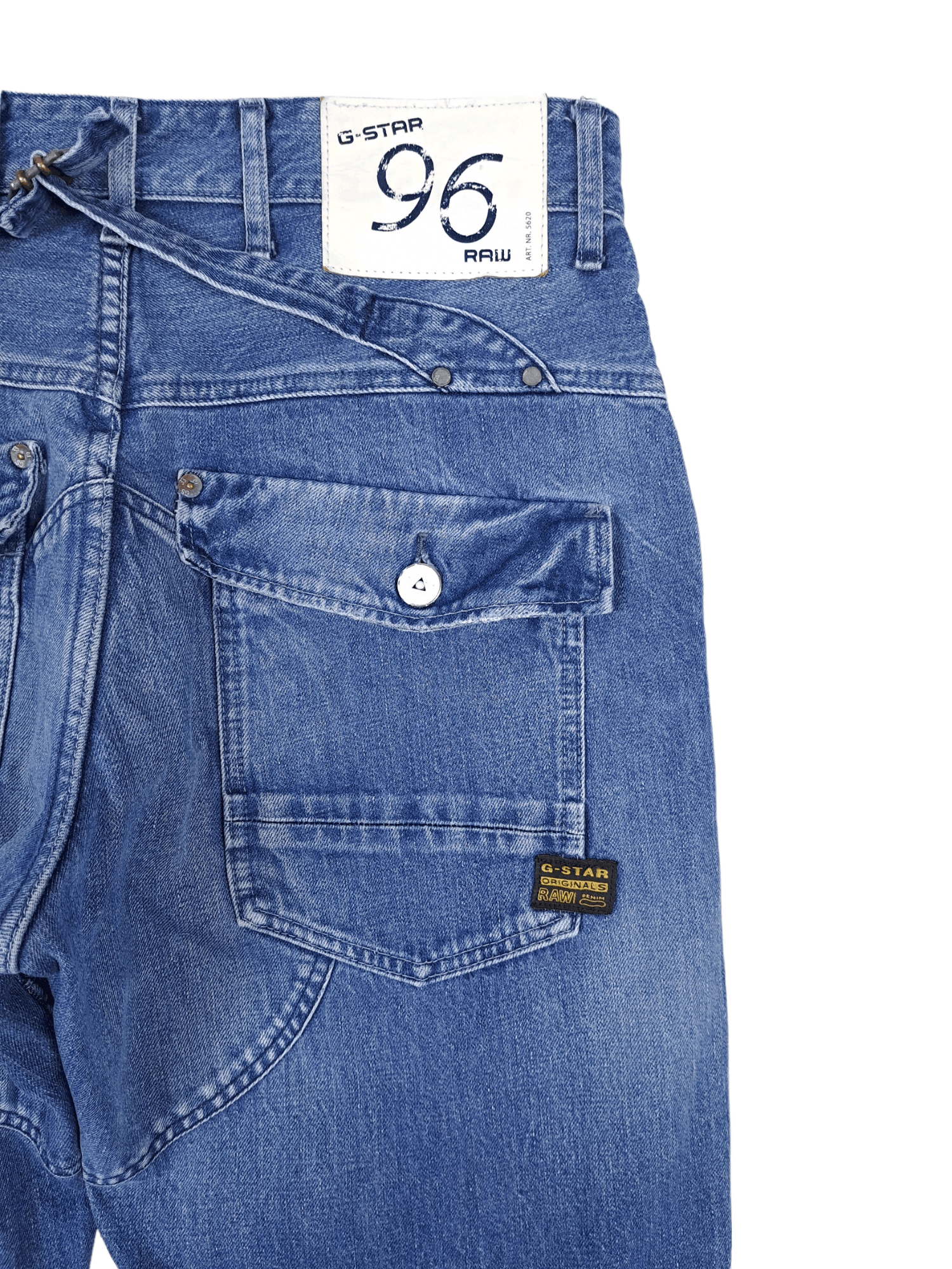 G-Star 💎 G-STAR RAW 32/34 Cargo Workwear Double Knee Blue Jeans Size US 32 / EU 48 - 3 Thumbnail