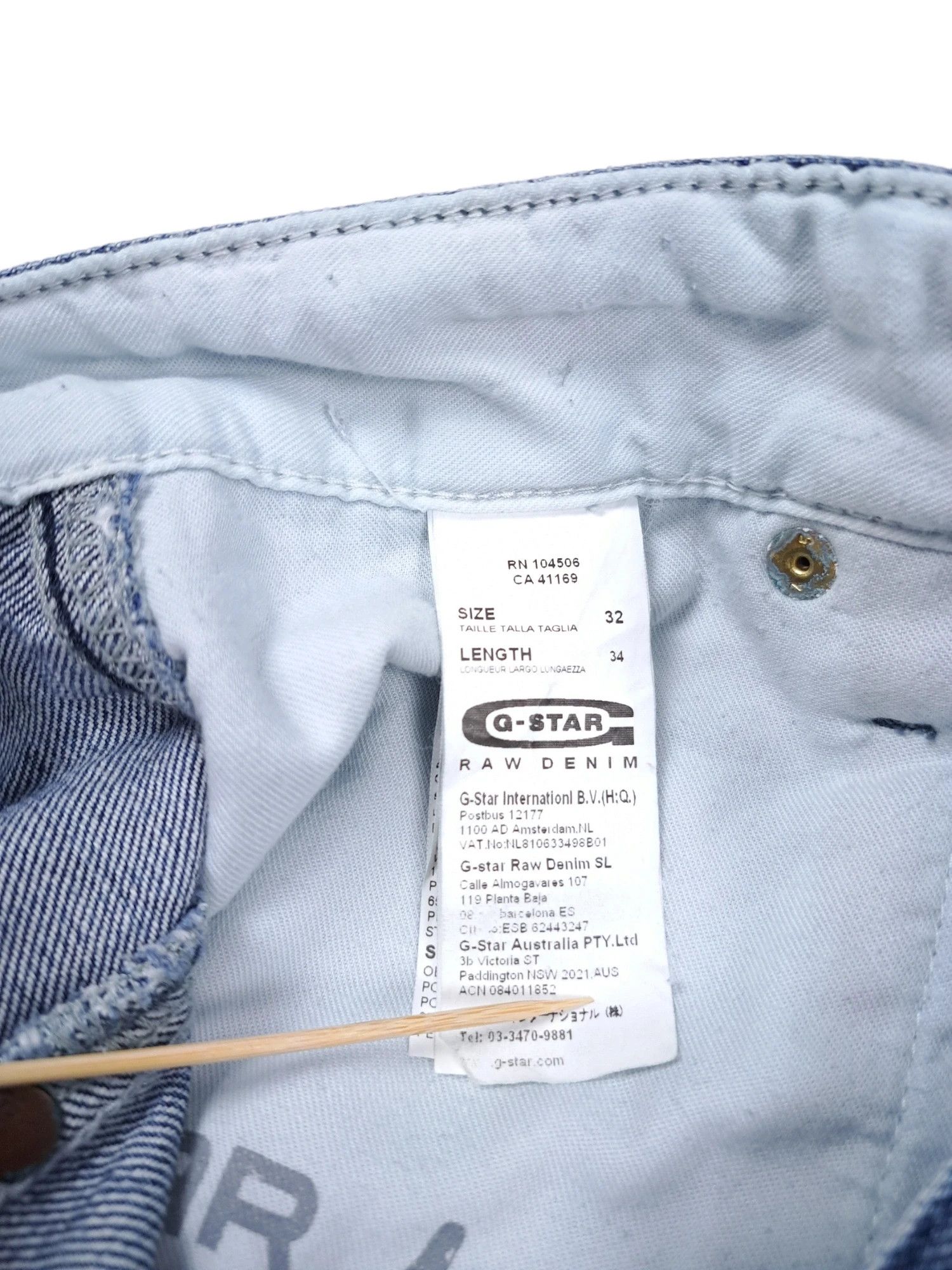G-Star 💎 G-STAR RAW 32/34 Cargo Workwear Double Knee Blue Jeans Size US 32 / EU 48 - 5 Thumbnail