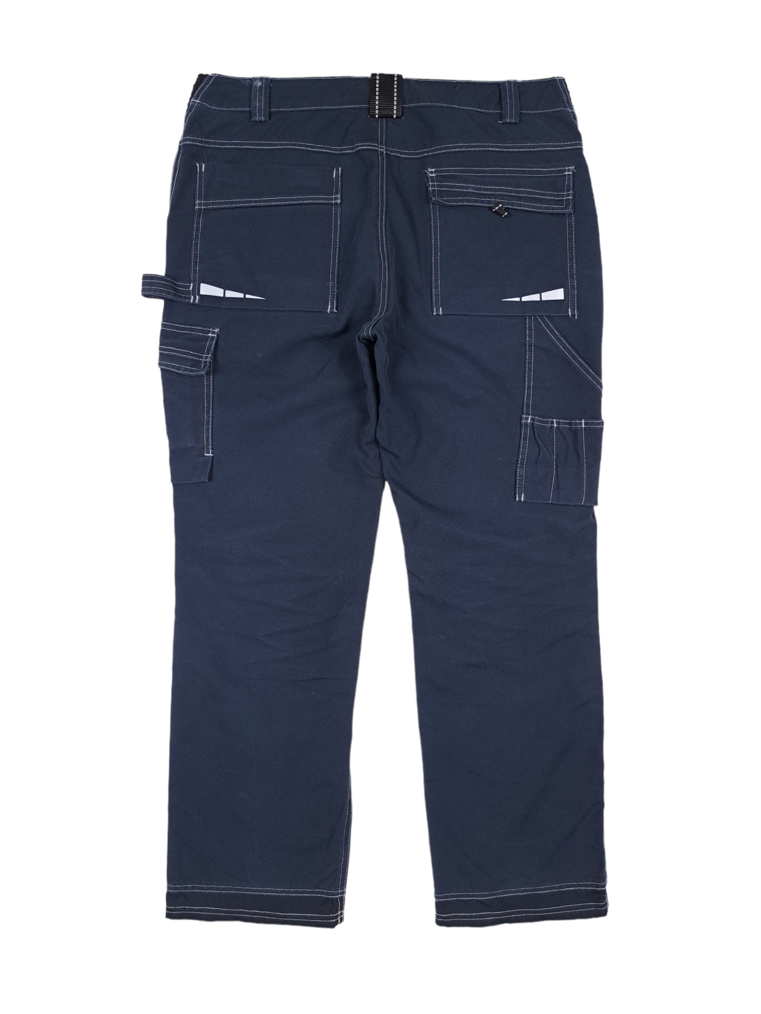 Dickies × Vintage 💎 Dickies Reflective Navy Cargo Workwear Pants Jeans Size US 36 / EU 52 - 2 Thumbnail