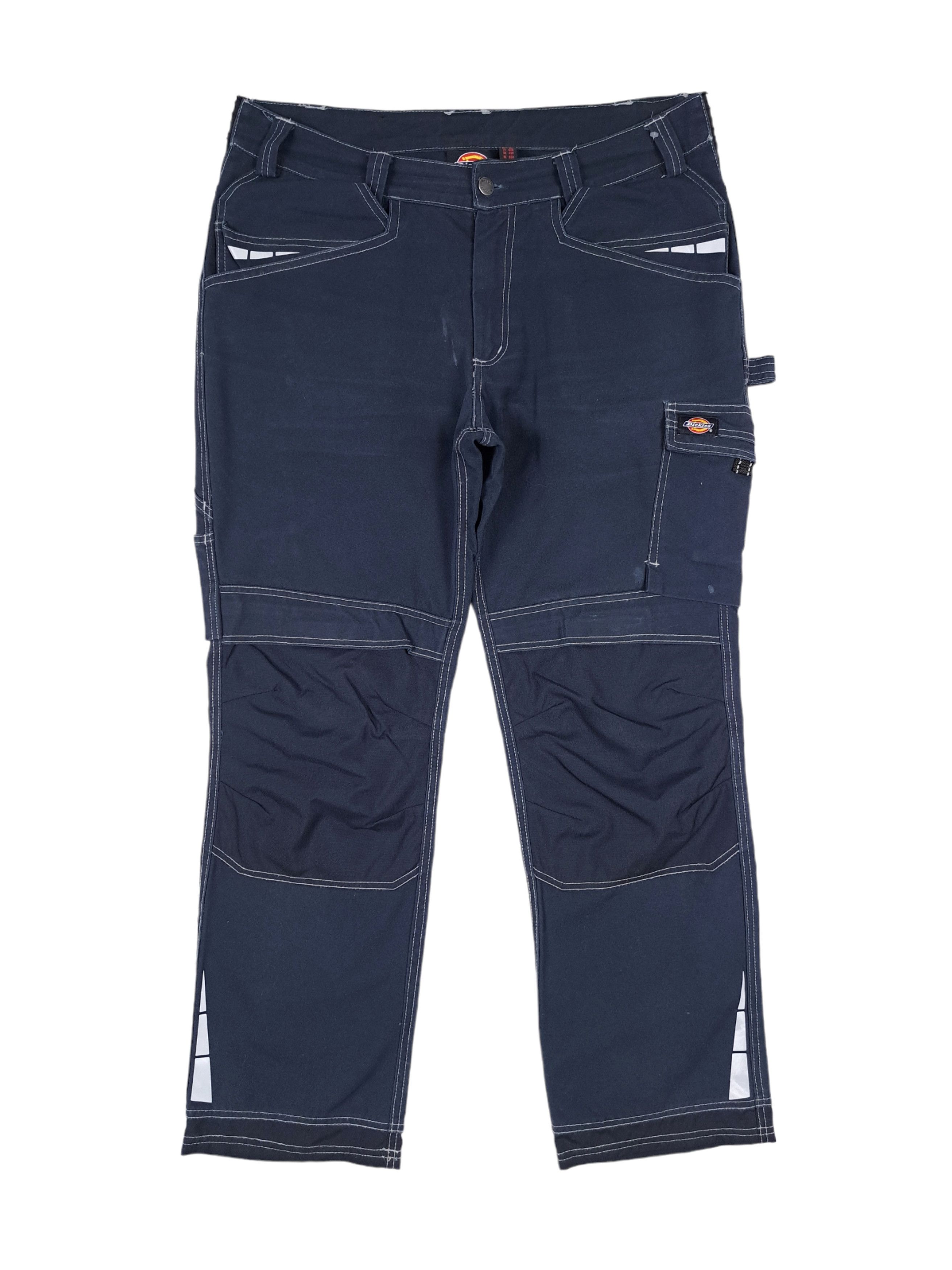 Dickies × Vintage 💎 Dickies Reflective Navy Cargo Workwear Pants Jeans Size US 36 / EU 52 - 1 Thumbnail