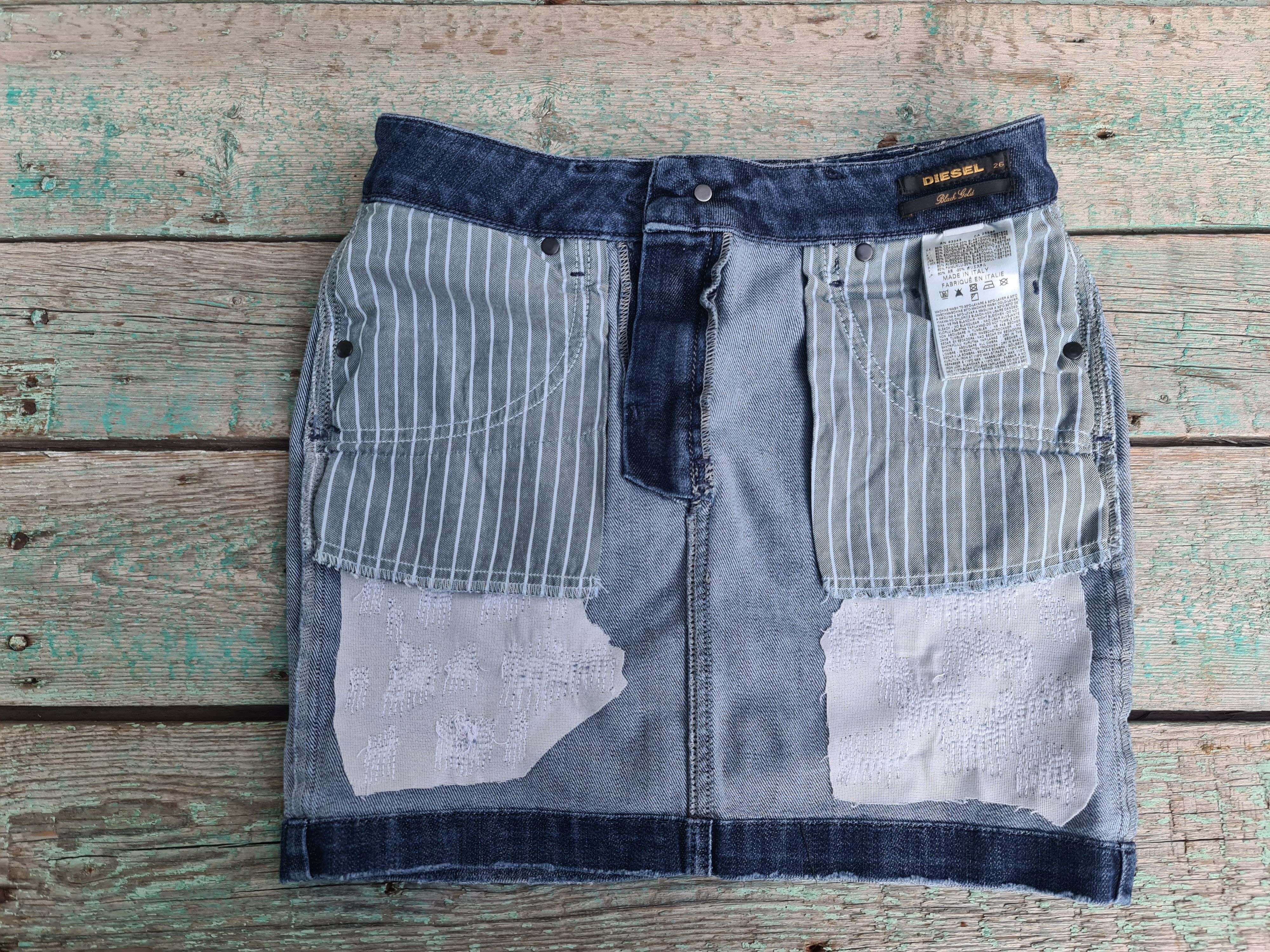 Diesel Rare 🔥 Vintage Diesel jeans mini skirt nice design Size 26" / US 2 / IT 38 - 10 Thumbnail