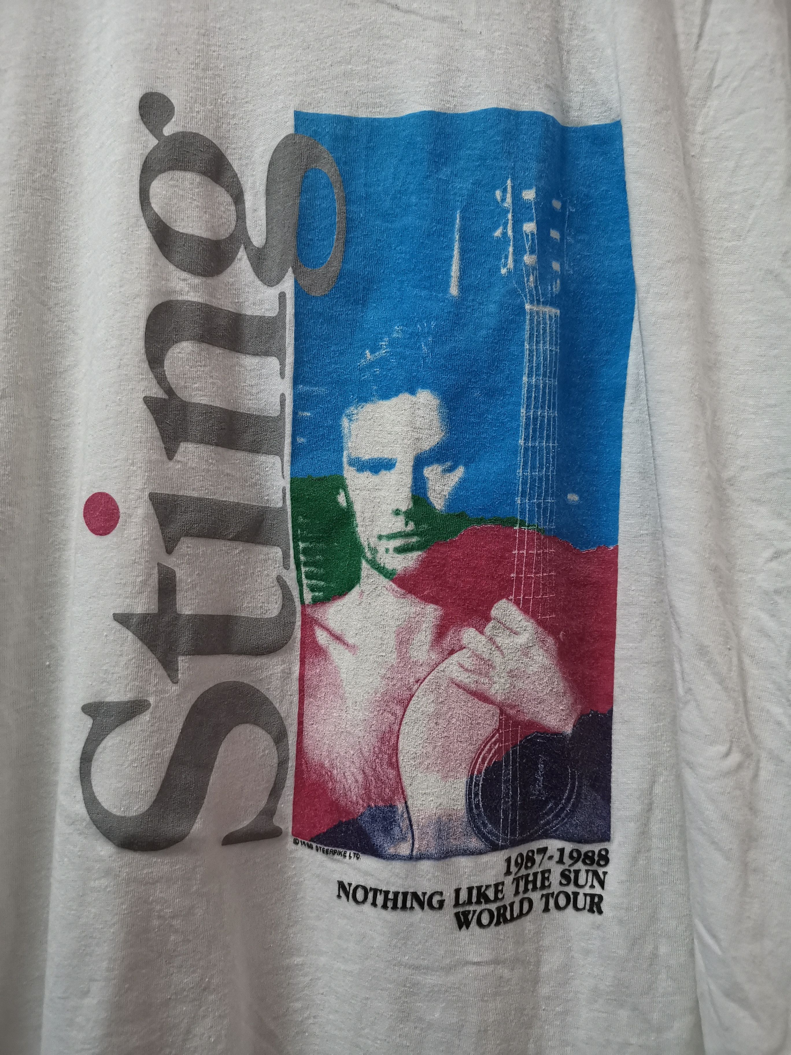 Band Tees × Rap Tees × Vintage Vintage Tshirt x Sting World Tour 1987-1988 Size US L / EU 52-54 / 3 - 5 Thumbnail