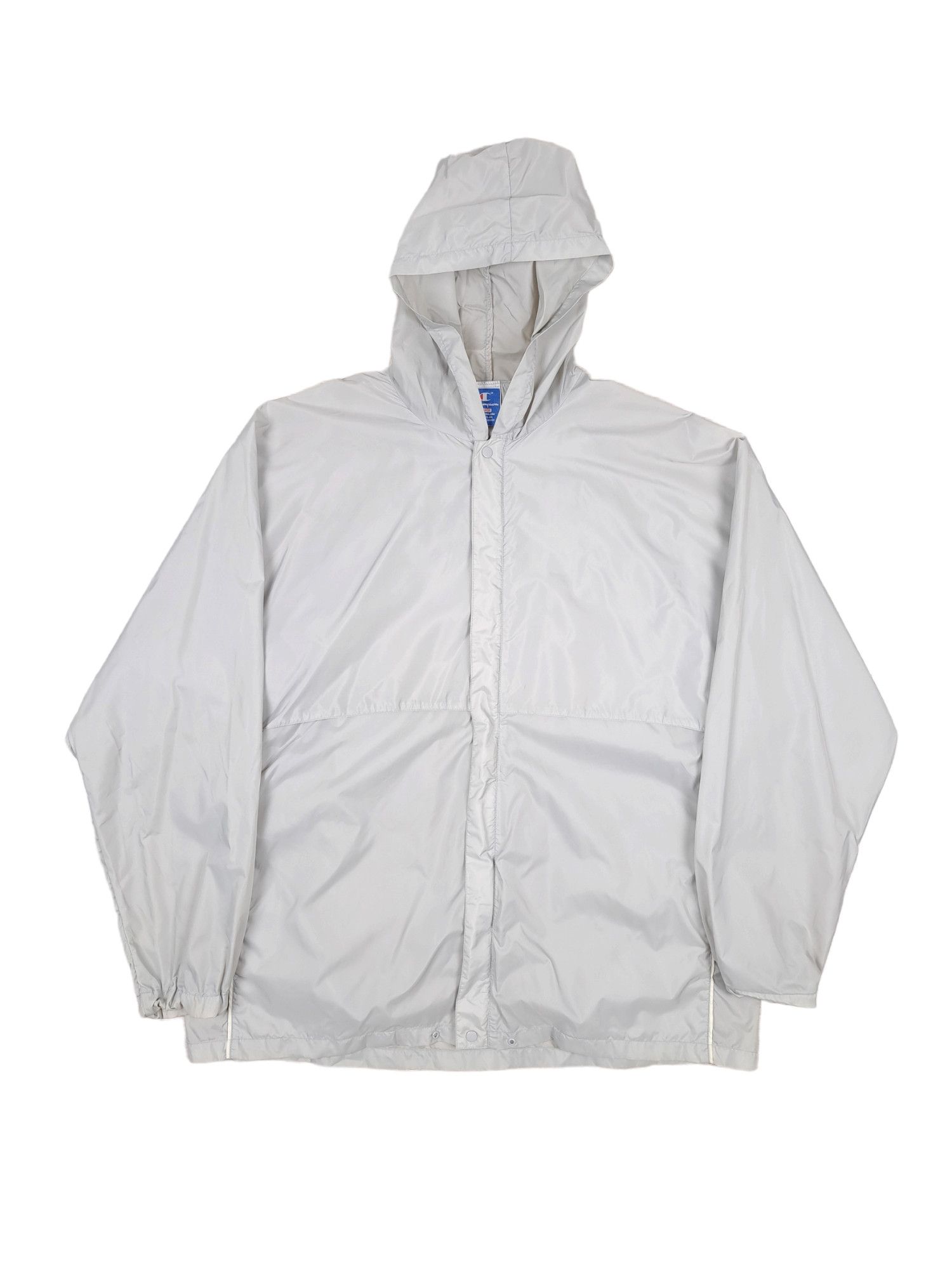 Champion × Vintage 💎 90's Vintage Champion Gray Windbreaker Raincoat Jacket XL Size US XL / EU 56 / 4 - 1 Thumbnail