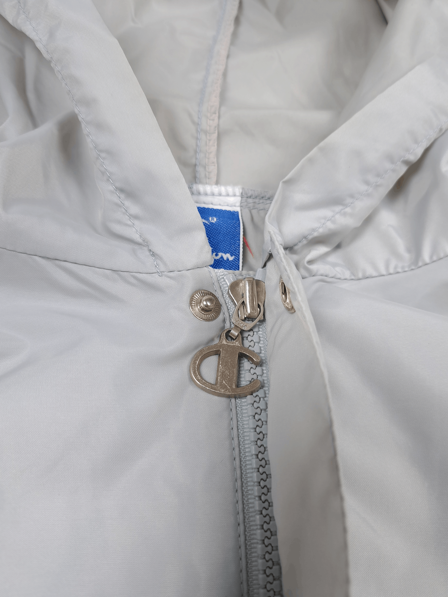 Champion × Vintage 💎 90's Vintage Champion Gray Windbreaker Raincoat Jacket XL Size US XL / EU 56 / 4 - 3 Thumbnail