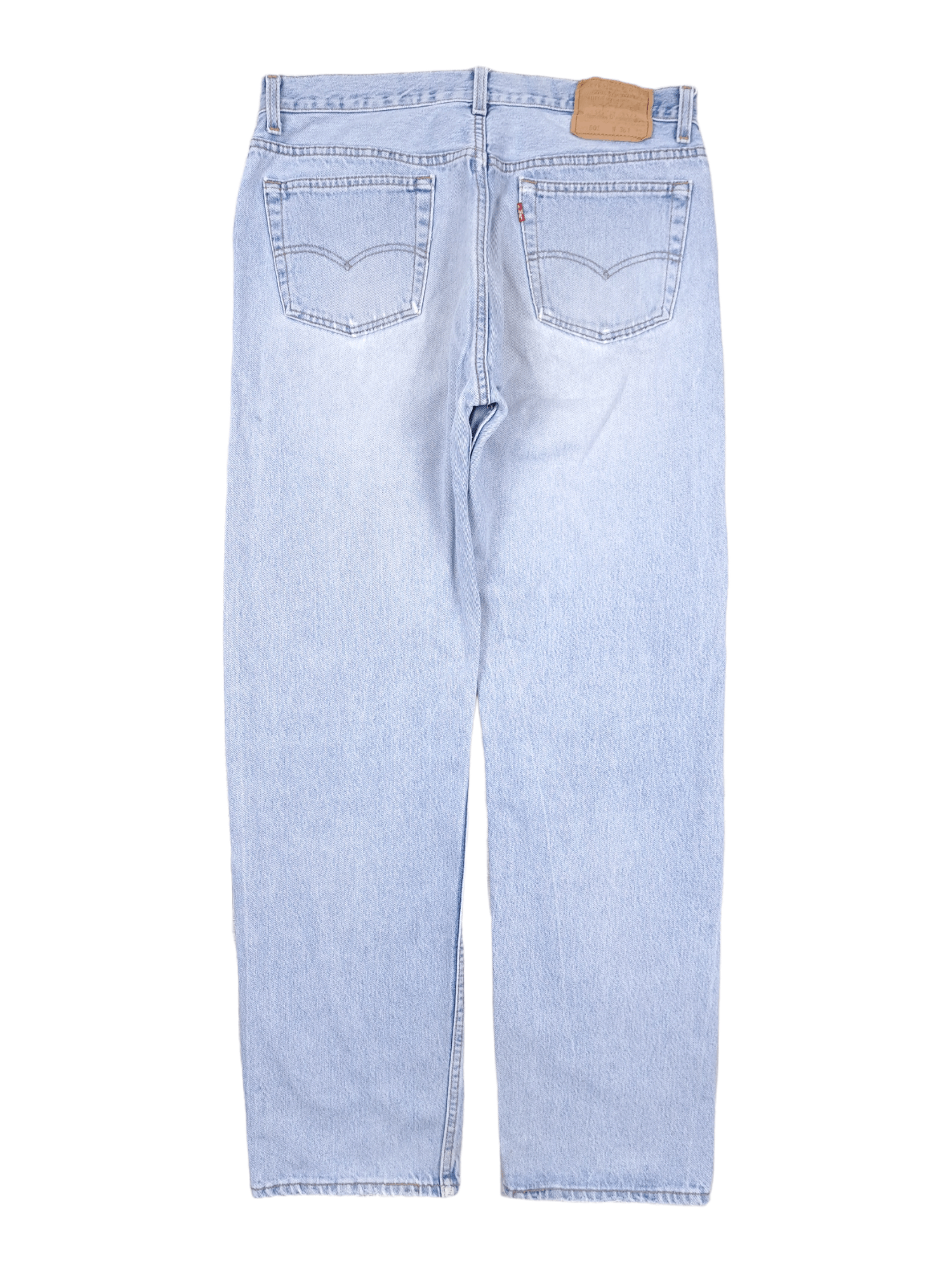 Levi's × Levi's Vintage Clothing × Vintage 💎 36/32 Levi's 90's Baby Blue Distressed Denim Jeans y2k Size US 36 / EU 52 - 2 Thumbnail