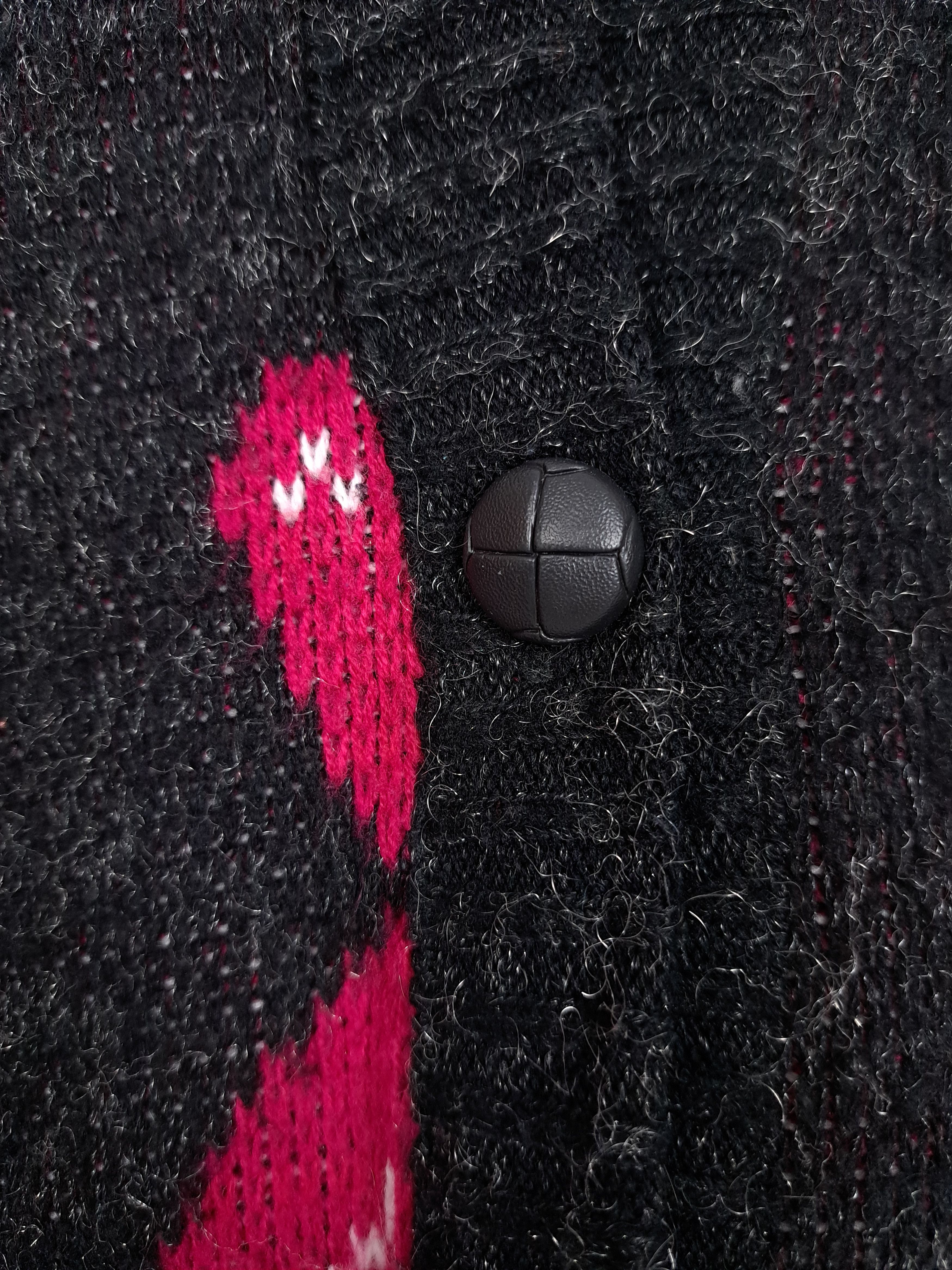 Vintage 💎 Y2K Vintage Abstract Print Knitted Cardigan Sweater Size US L / EU 52-54 / 3 - 4 Thumbnail